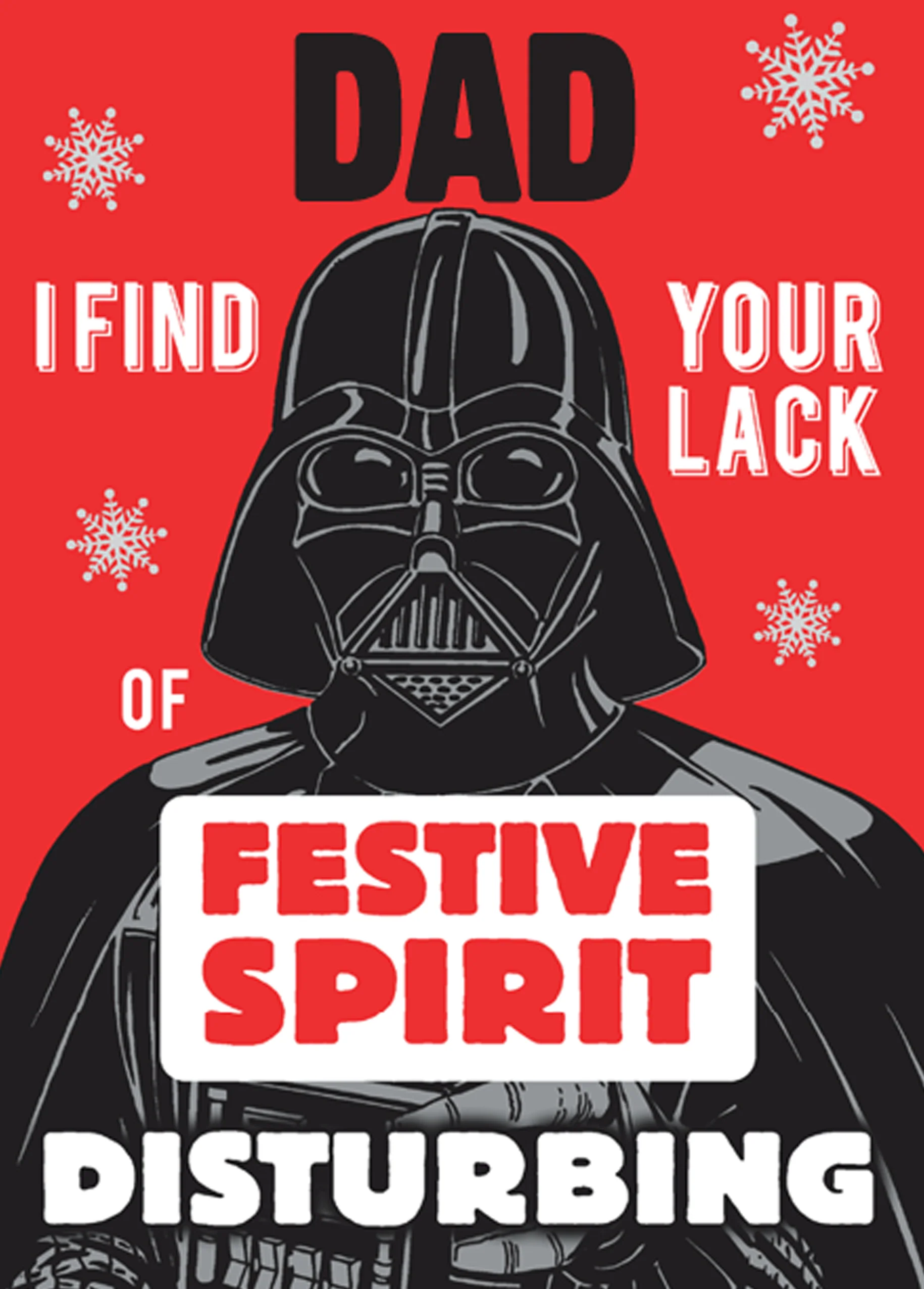 Personalised Funny Star Wars™ Darth Vader Christmas Card for Him