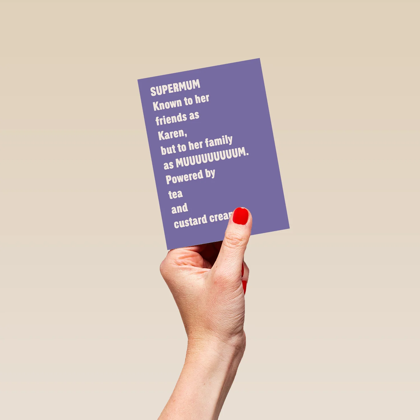 Personalised Funny Supermum Mother's Day Card For Mum - Image 4