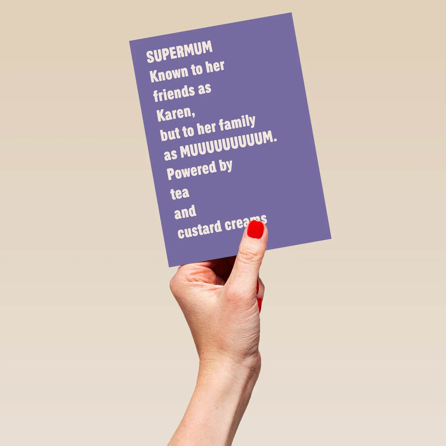 Personalised Funny Supermum Mother's Day Card For Mum - Image 5
