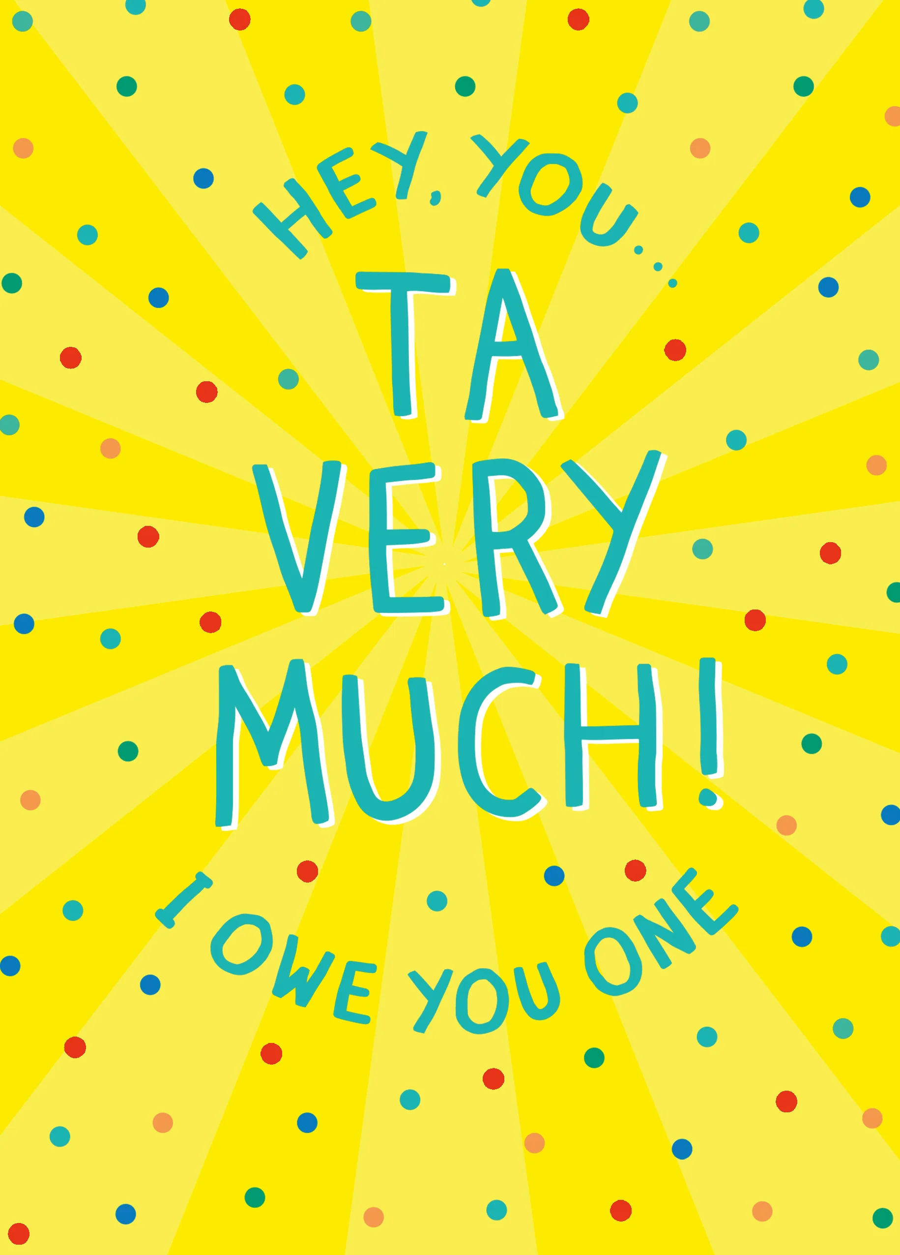 Personalised Funny Ta Very Much Thank You Card