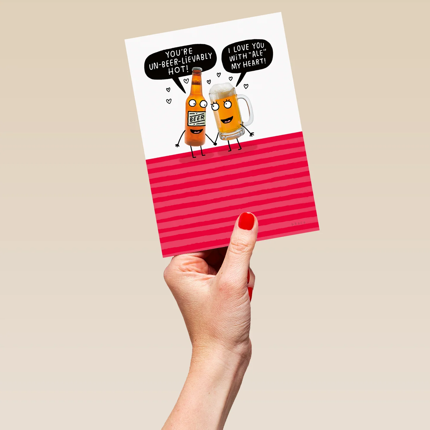 Personalised Funny Talking Beers Valentine's Day Card - Image 5