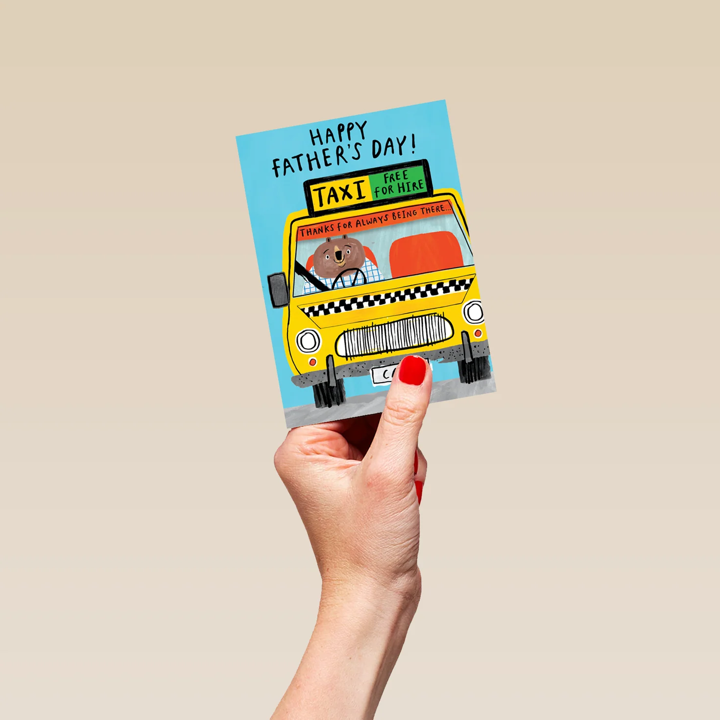 Personalised Funny Taxi Service Father's Day Card - Image 4