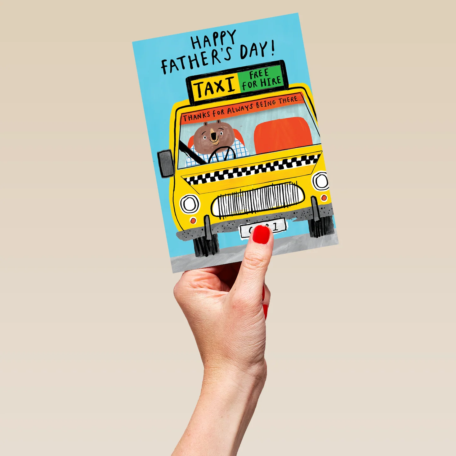 Personalised Funny Taxi Service Father's Day Card - Image 5