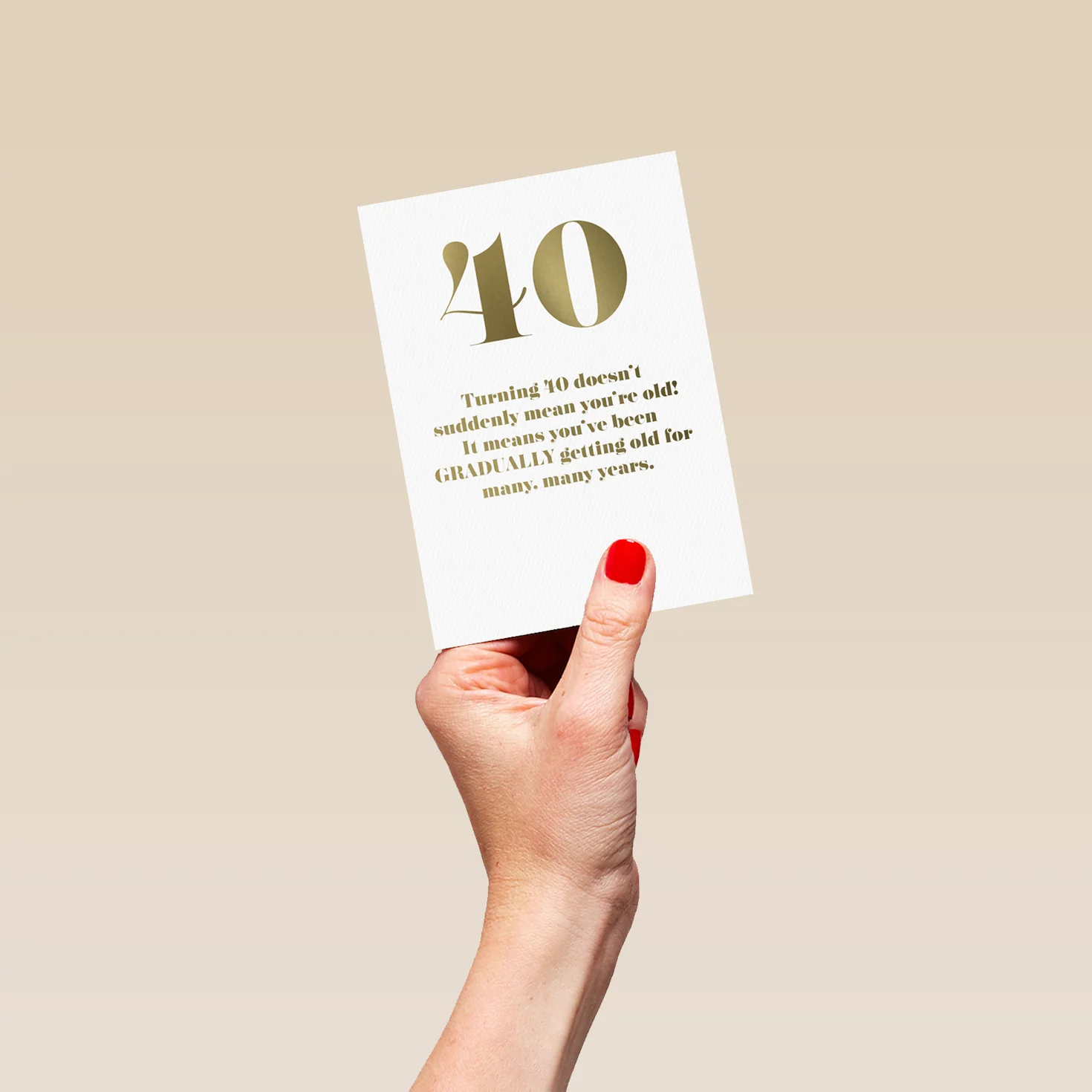 Personalised Funny Text 40th Birthday Card - Image 4