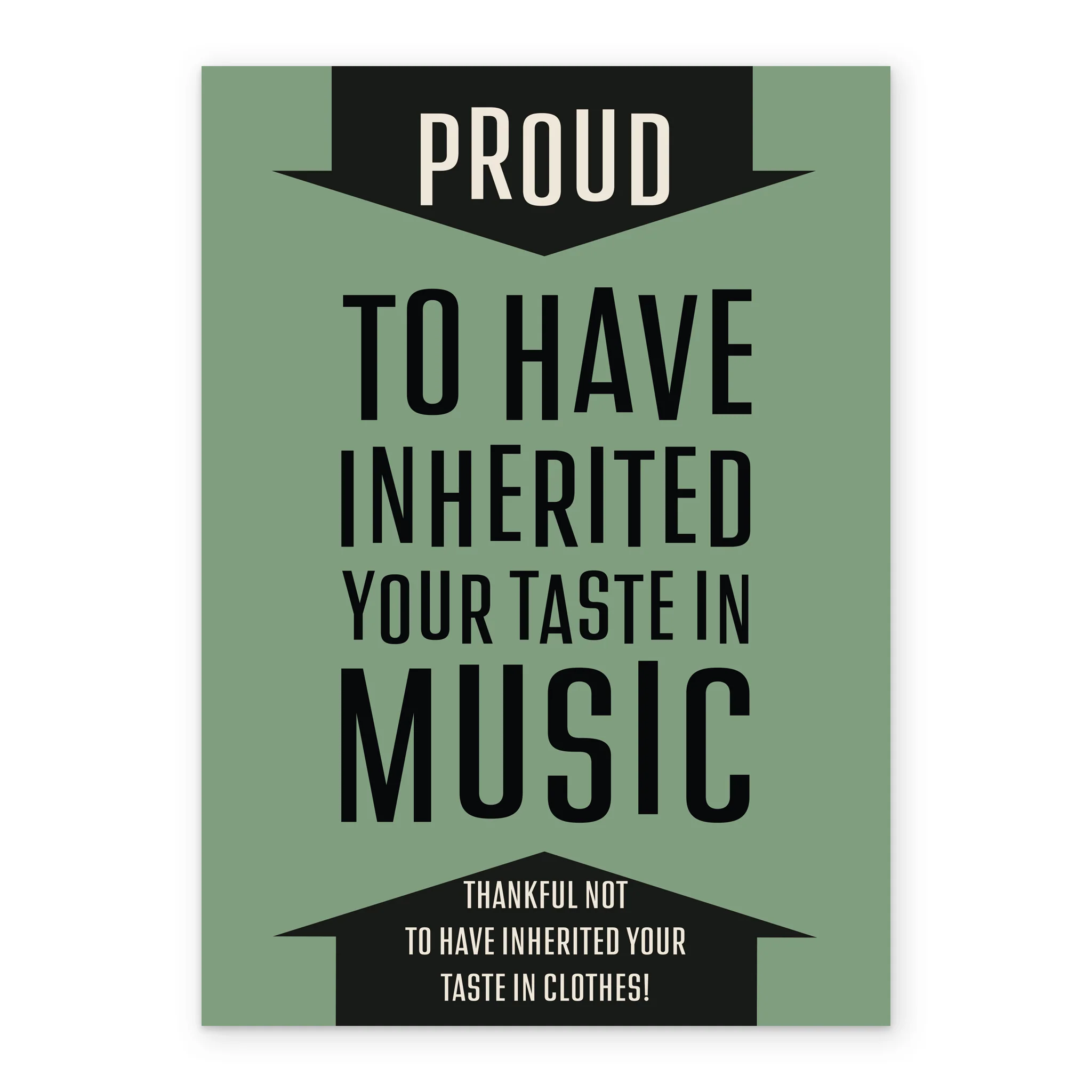 Personalised Funny Text-Based Father's Day Card - Image 2
