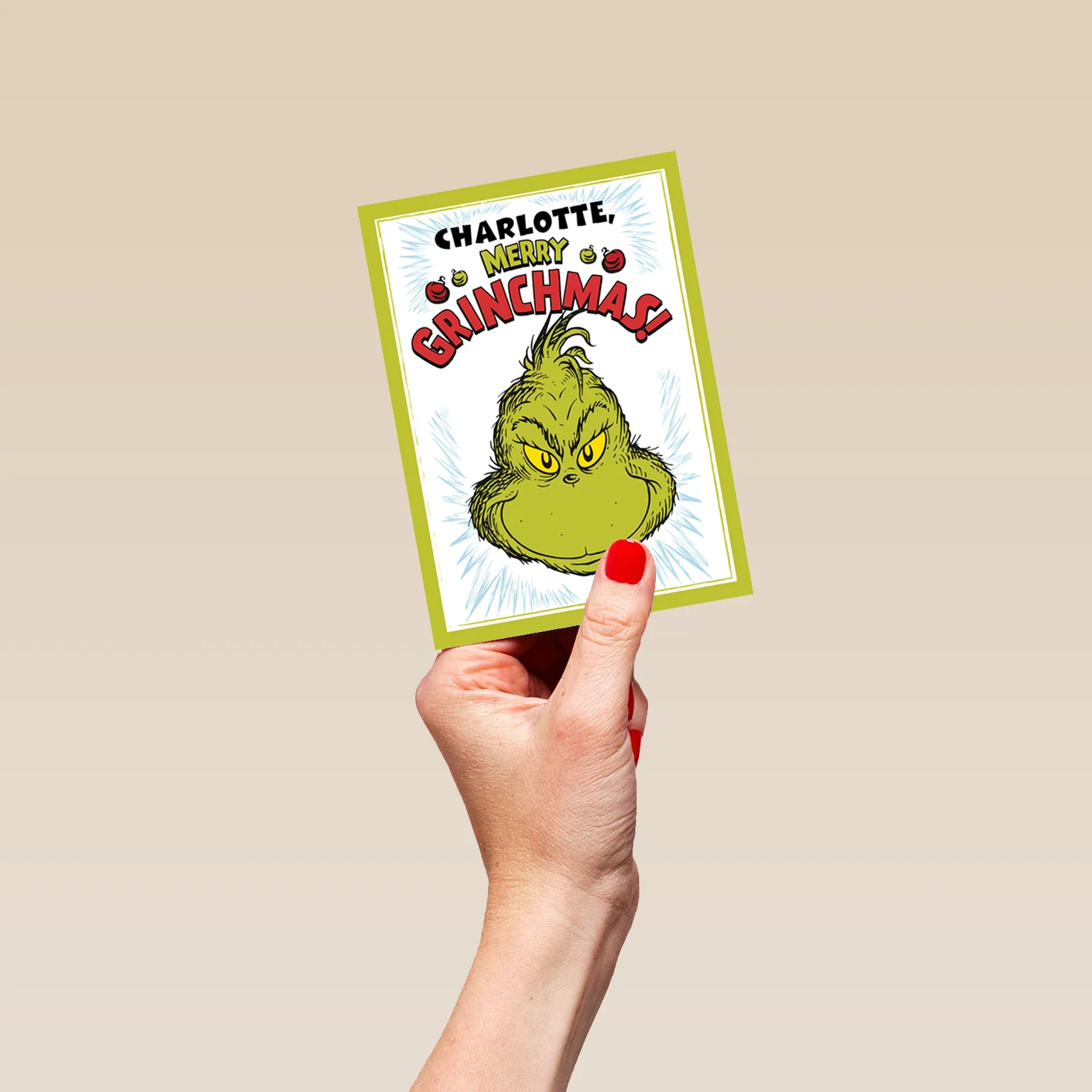 Personalised Funny The Grinch Grinchmas Christmas Card - Image 4