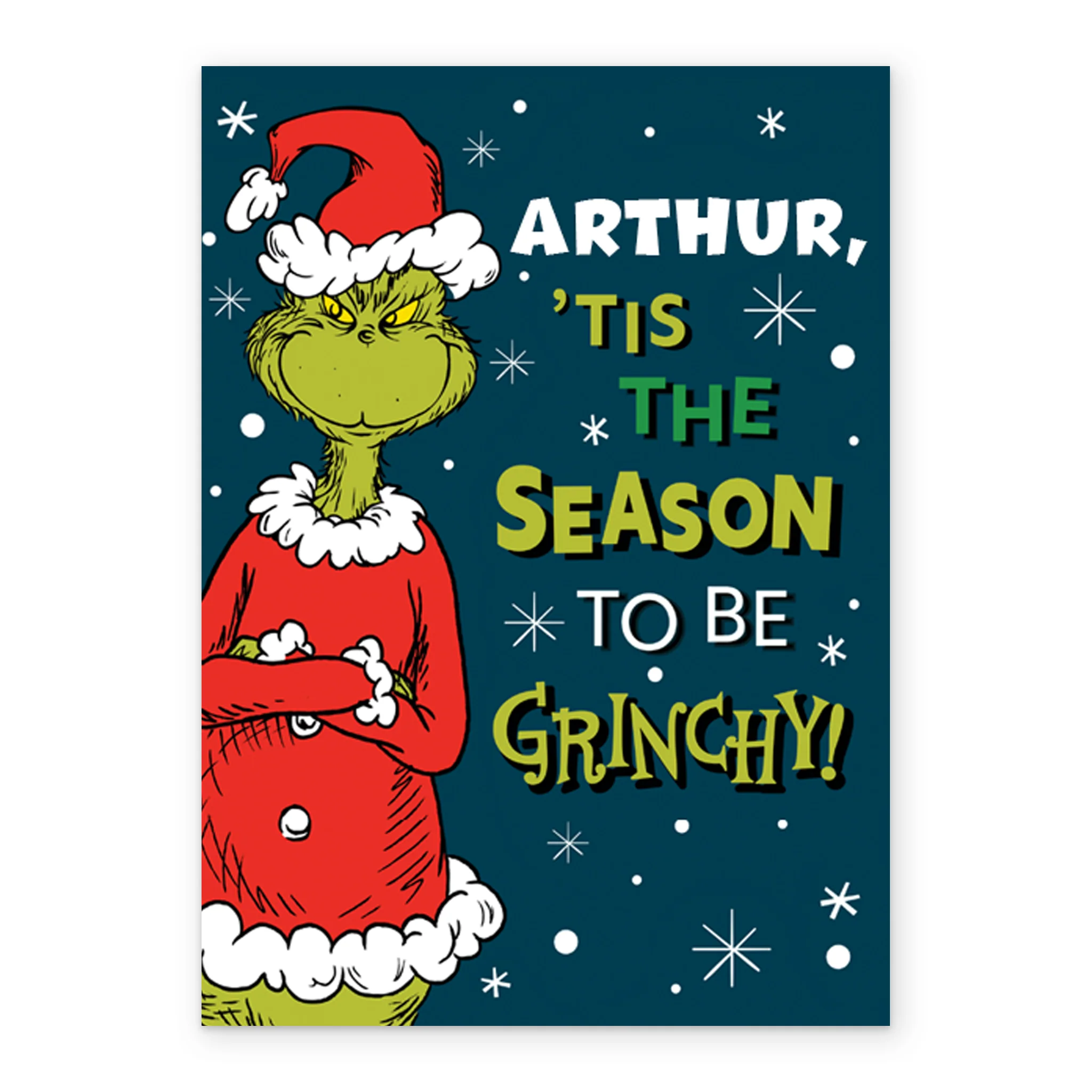 Personalised Funny The Grinch Tis The Season Christmas Card - Image 2