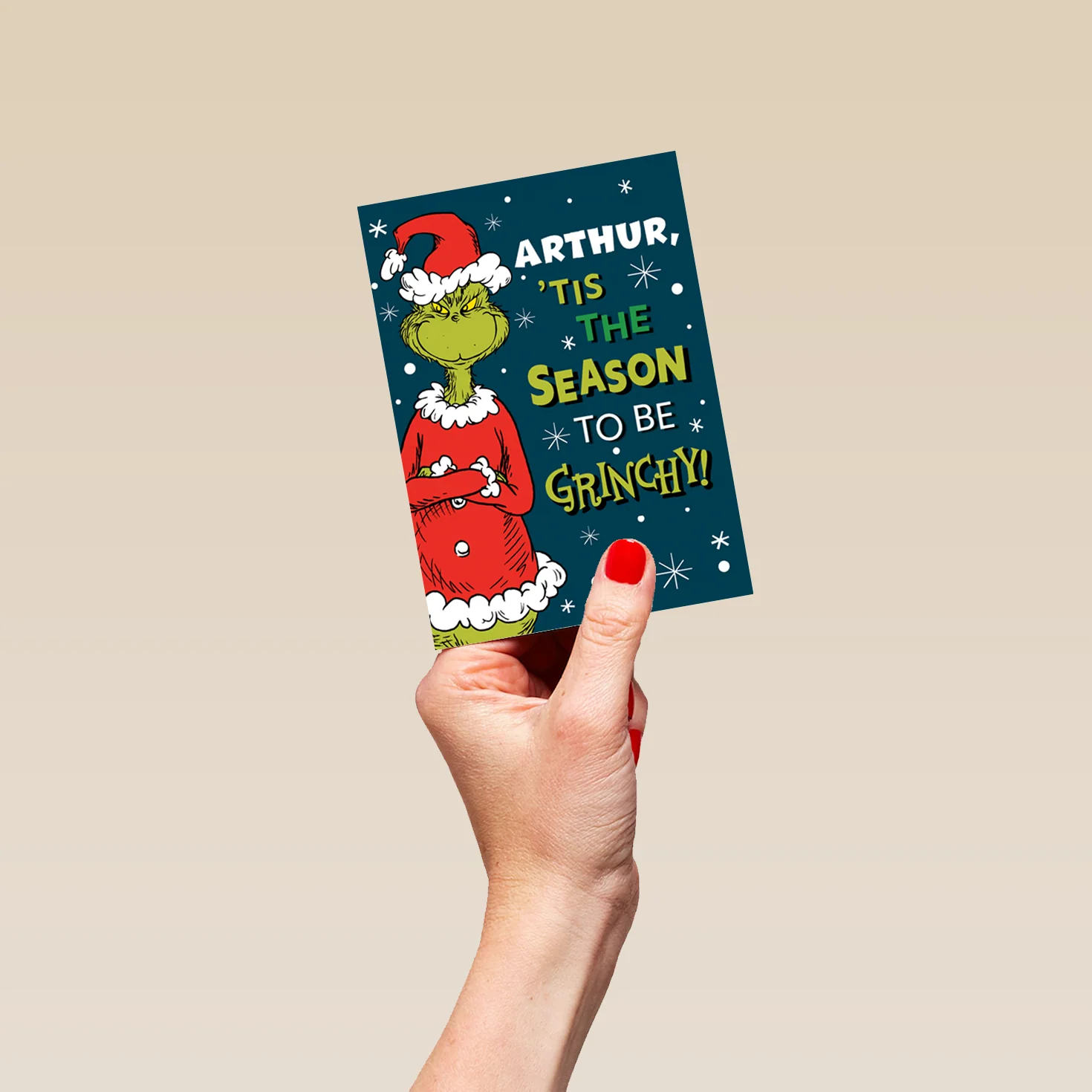 Personalised Funny The Grinch Tis The Season Christmas Card - Image 4