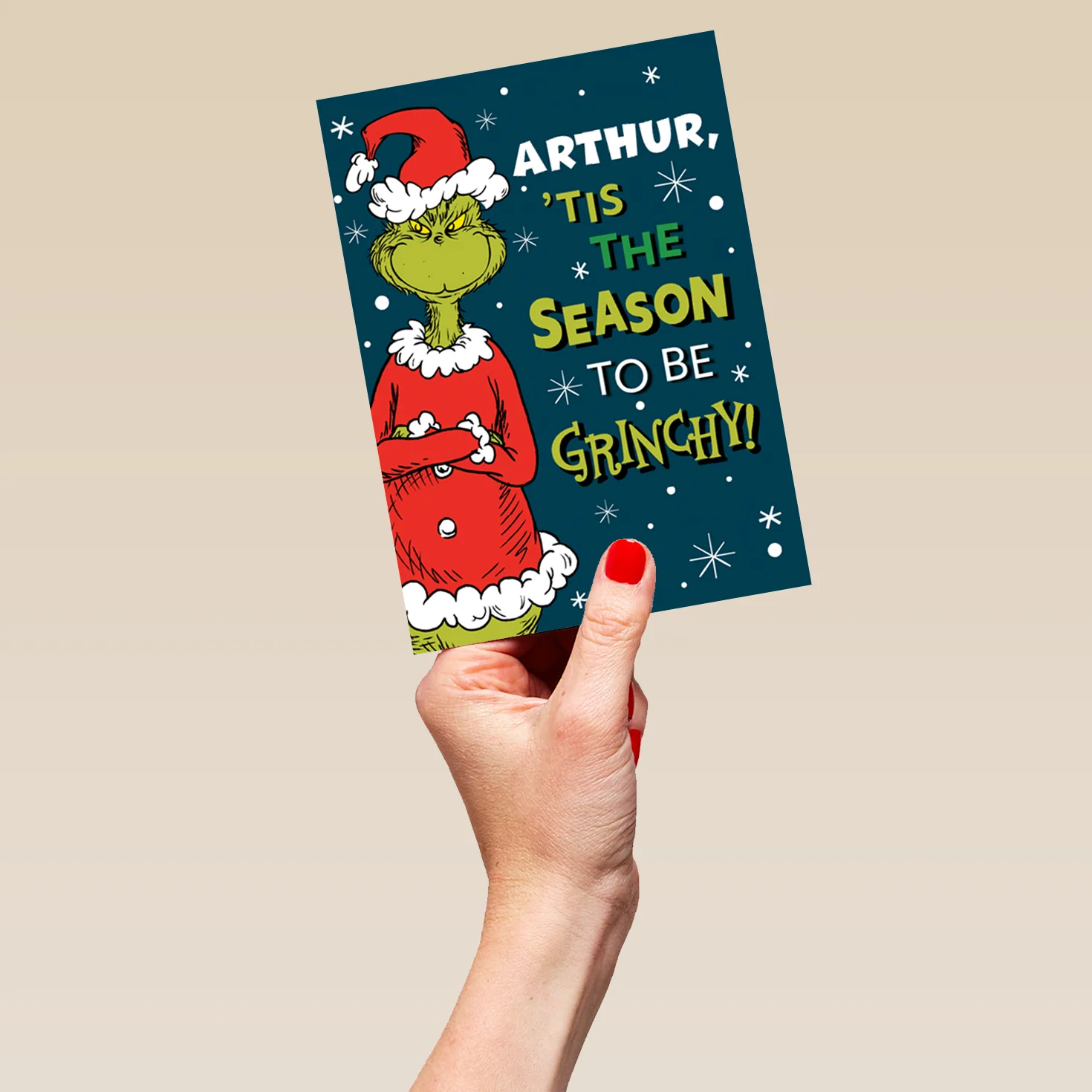 Personalised Funny The Grinch Tis The Season Christmas Card - Image 5