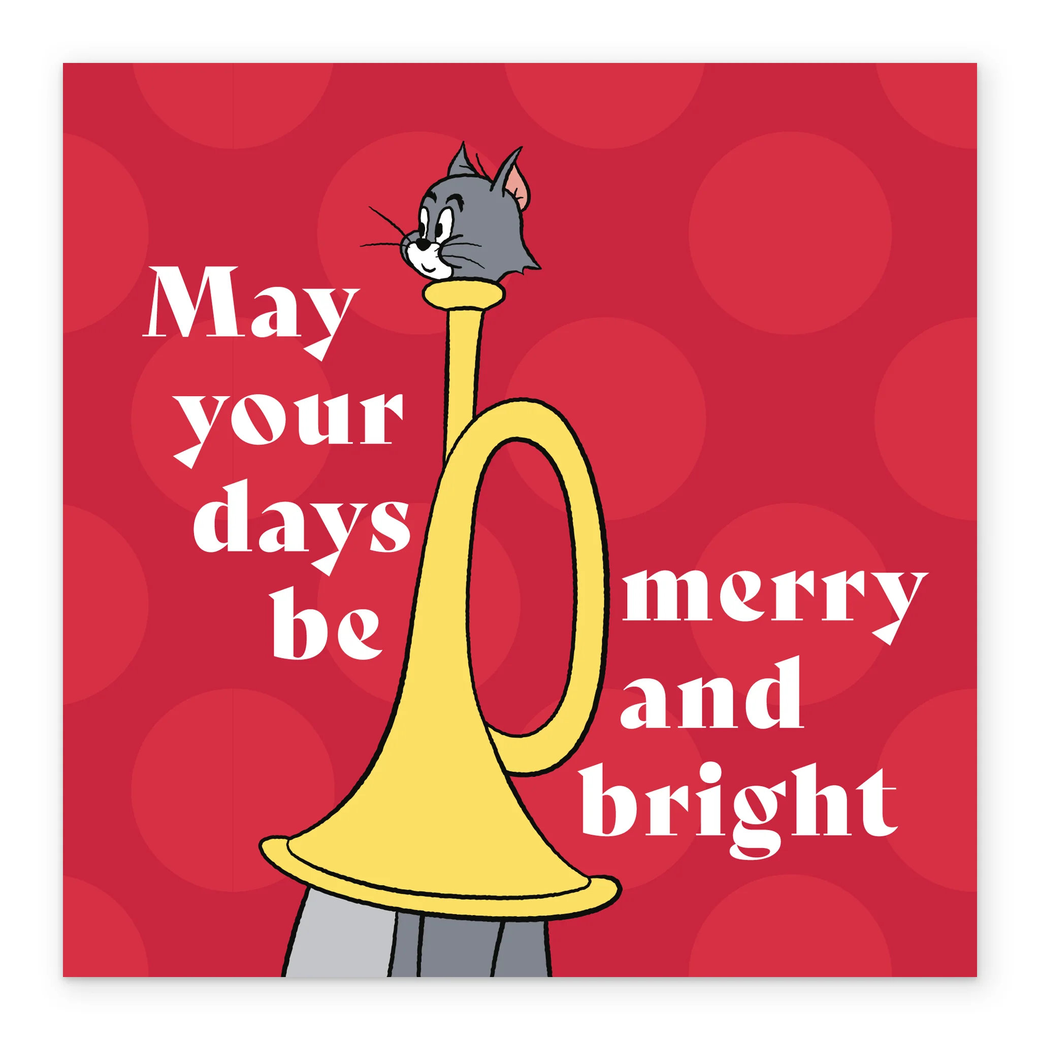 Personalised Funny Tom & Jerry Trumpet Christmas Card - Image 2