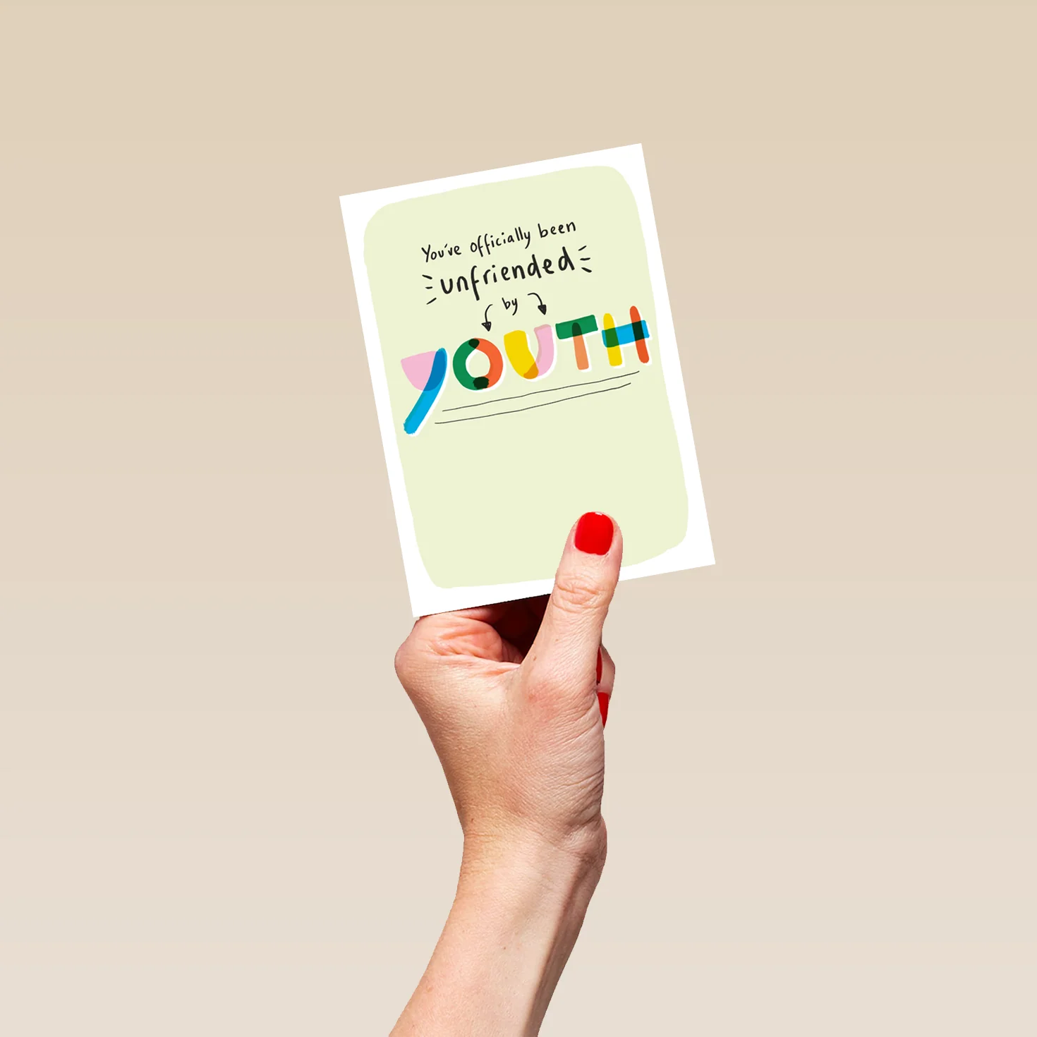 Personalised Funny 'Unfriended by Youth' Birthday Card - Image 4