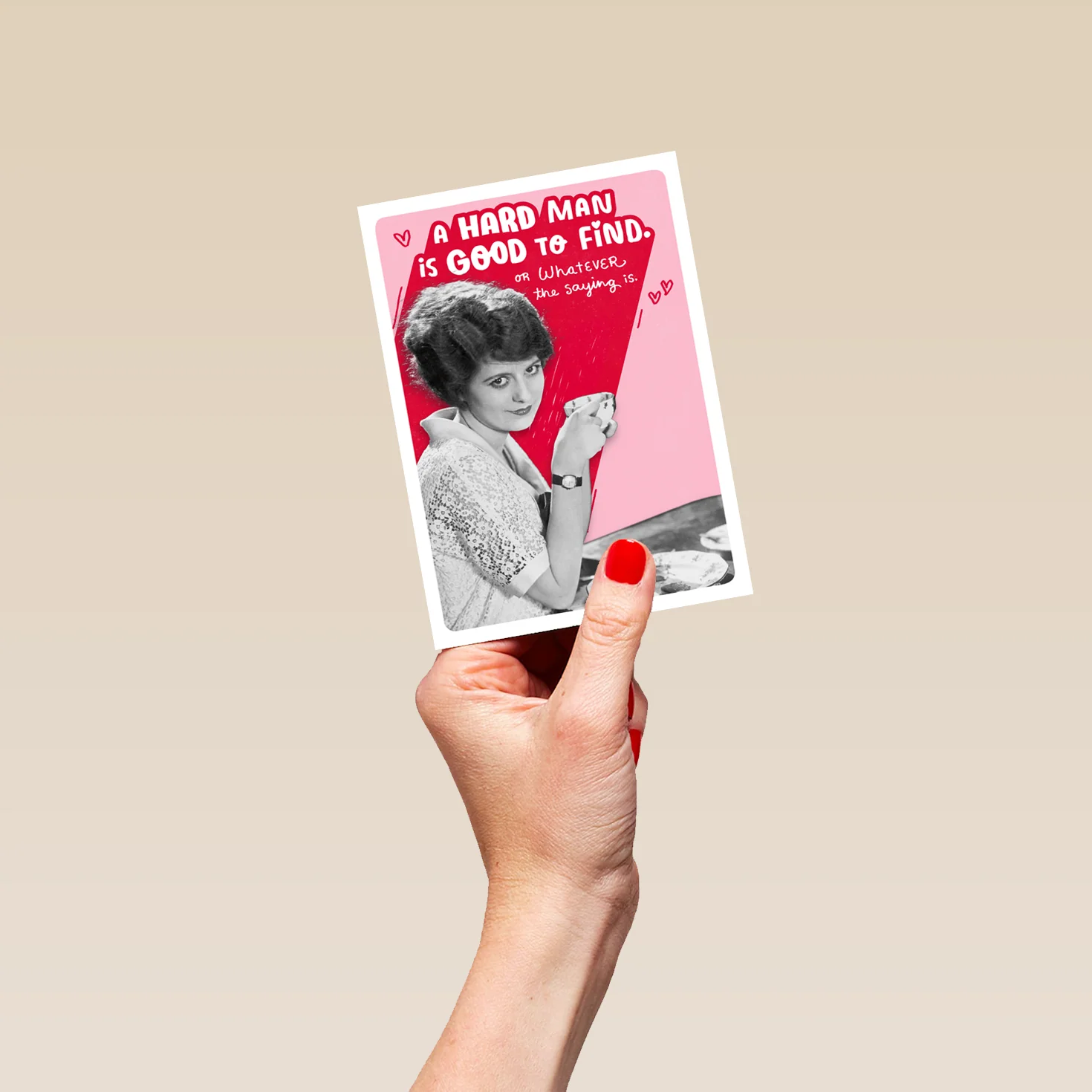 Personalised Funny Vintage-Style Photo Anti Valentine's Day Card - Image 4