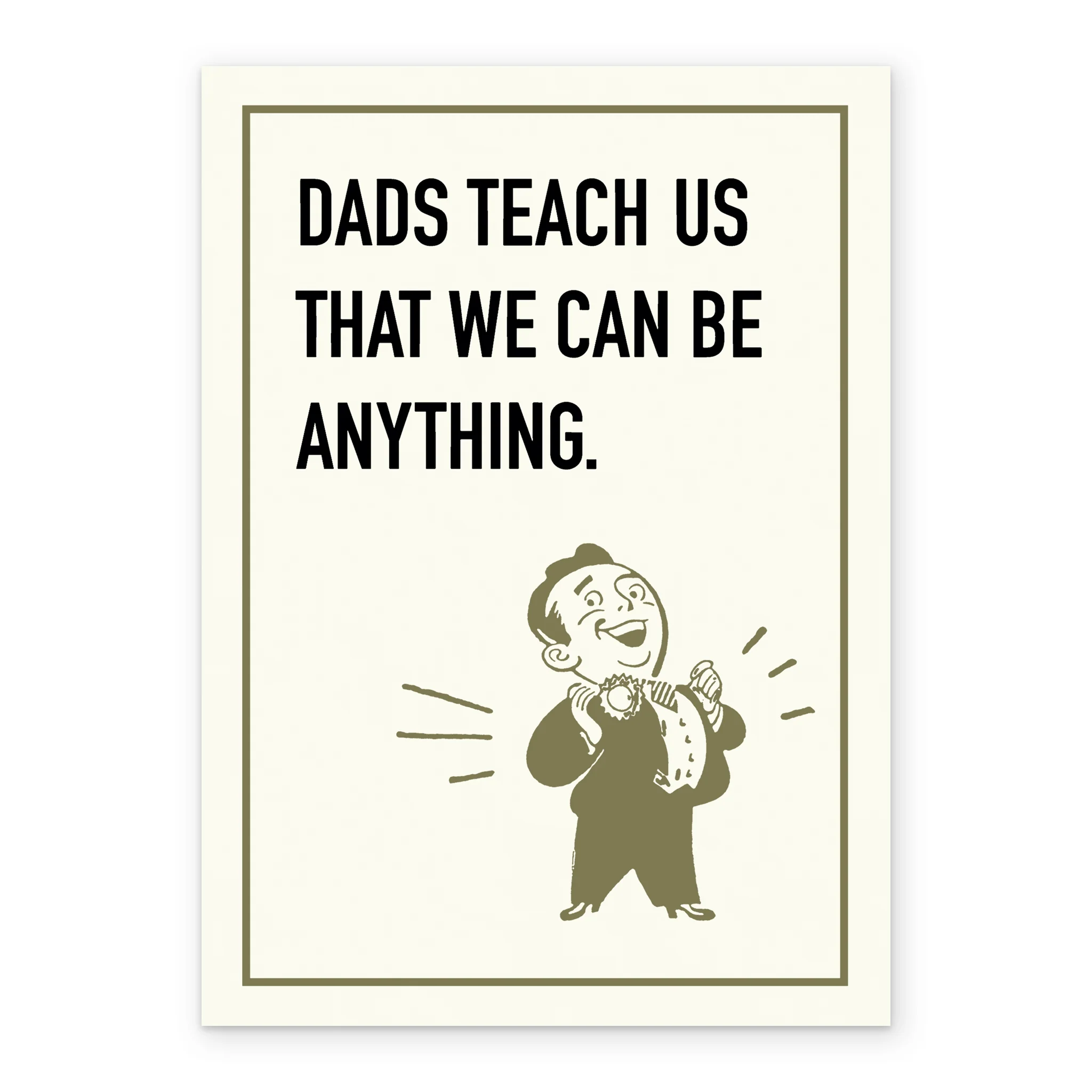 Personalised Funny We Can Be Anything Father's Day Card For Dad - Image 2