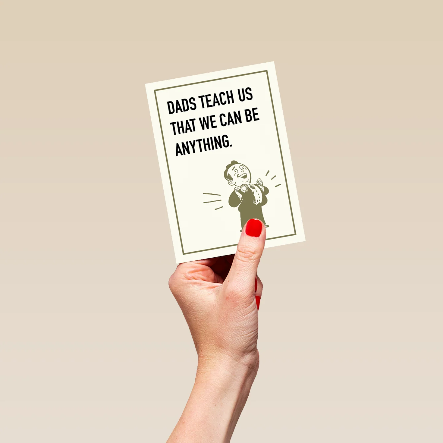 Personalised Funny We Can Be Anything Father's Day Card For Dad - Image 4
