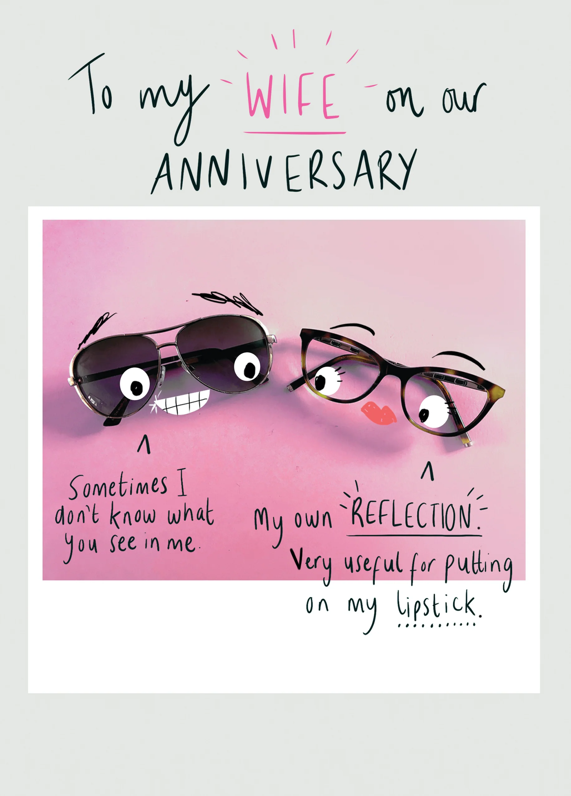Personalised Funny Wife Anniversary Card