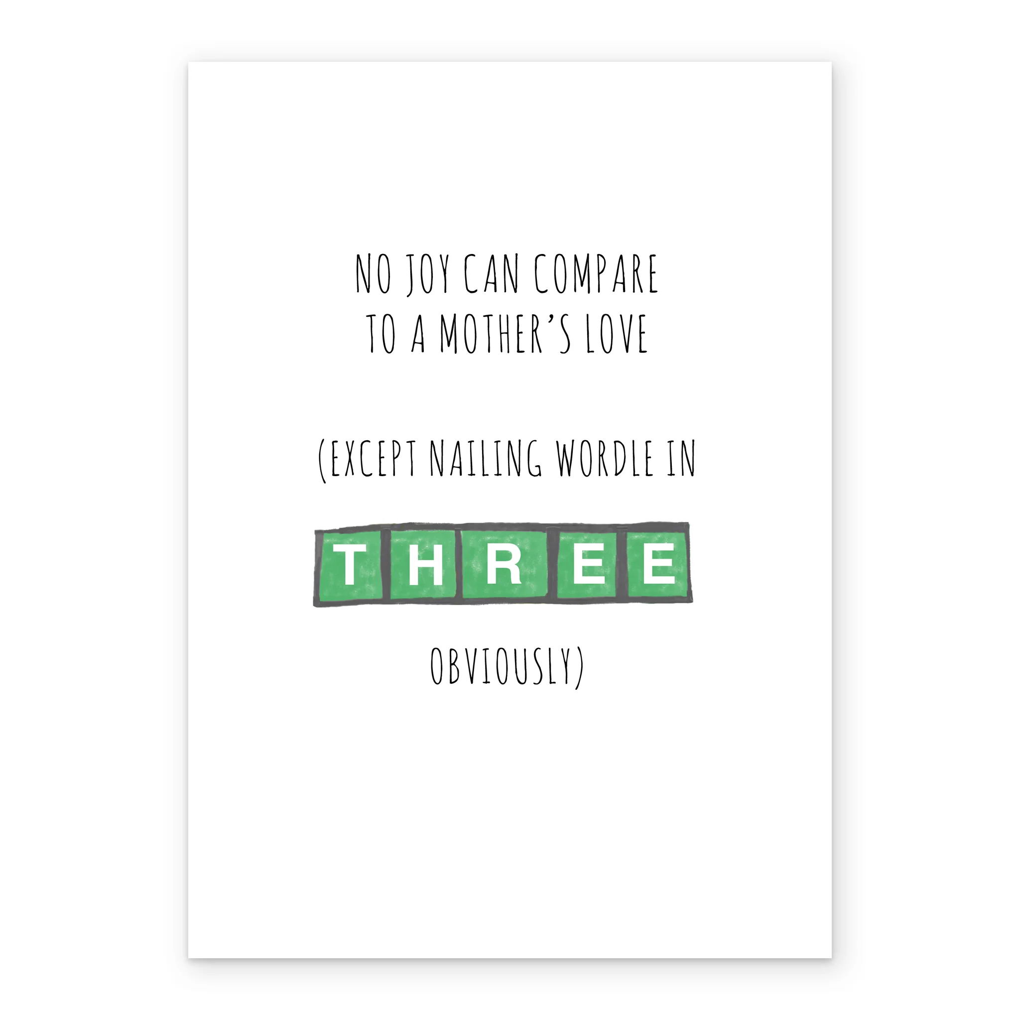 Personalised Funny Wordle In Three Mother's Day Card - Image 2