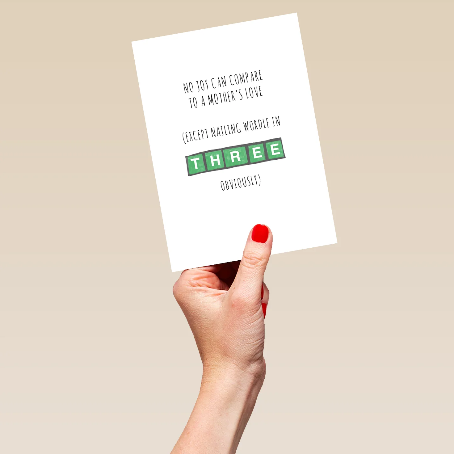 Personalised Funny Wordle In Three Mother's Day Card - Image 5