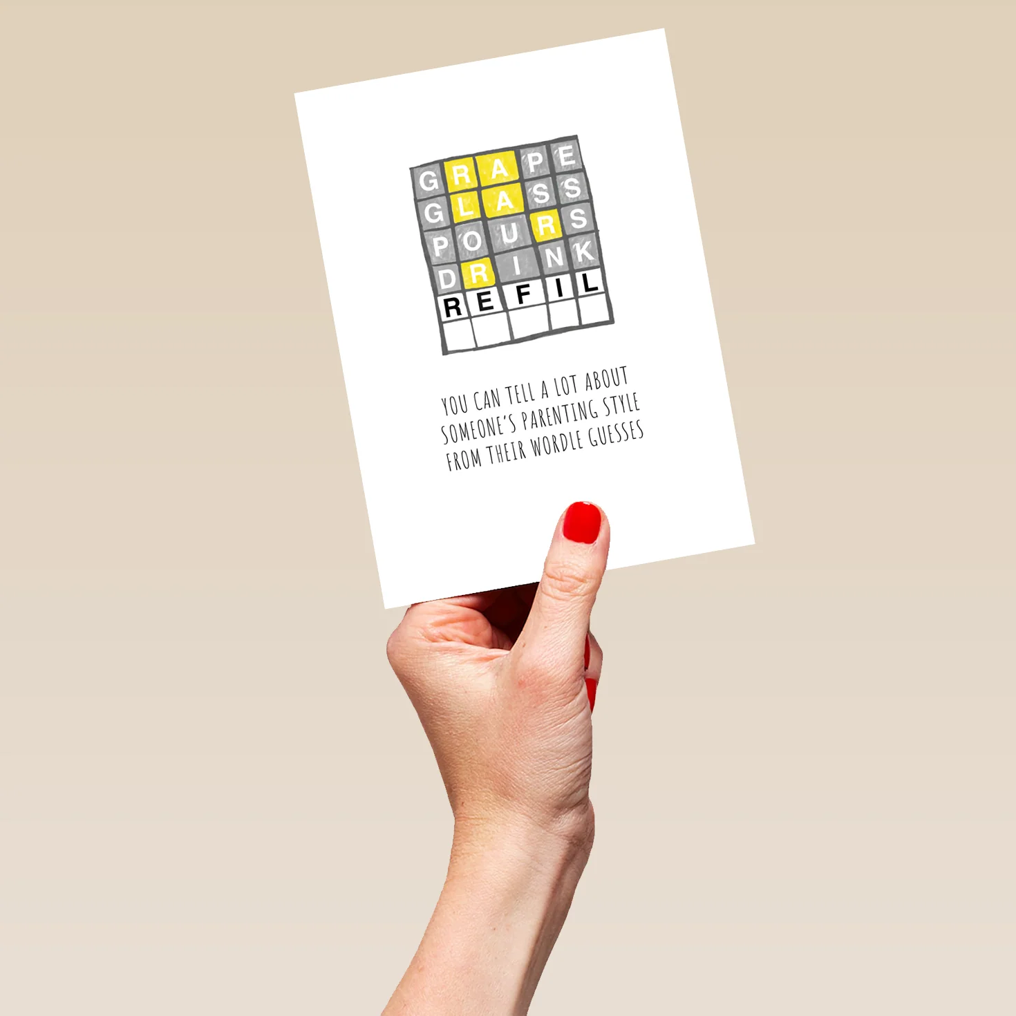 Personalised Funny Wordle Topical Mother's Day Card - Image 5