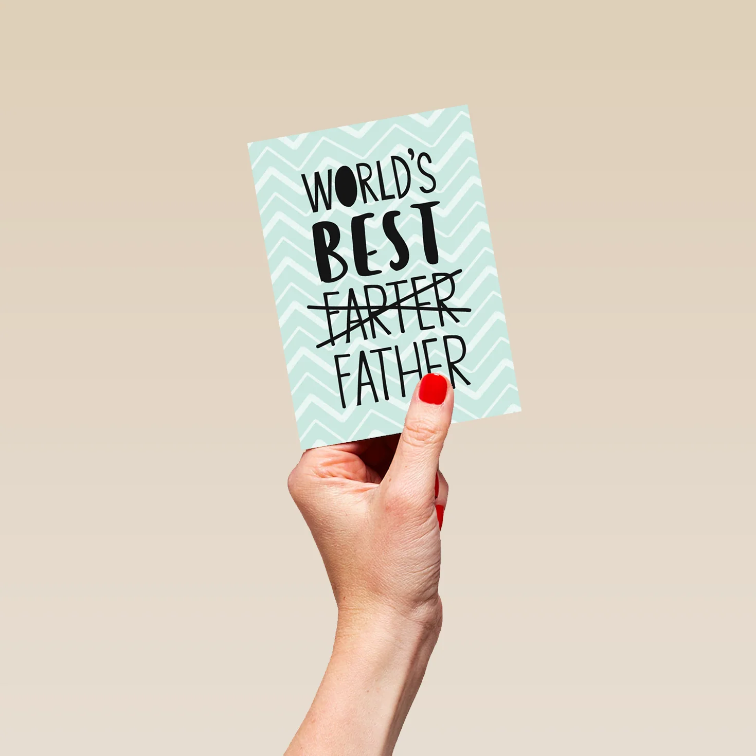 Personalised Funny 'World's Best Farter' Father's Day Card - Image 4