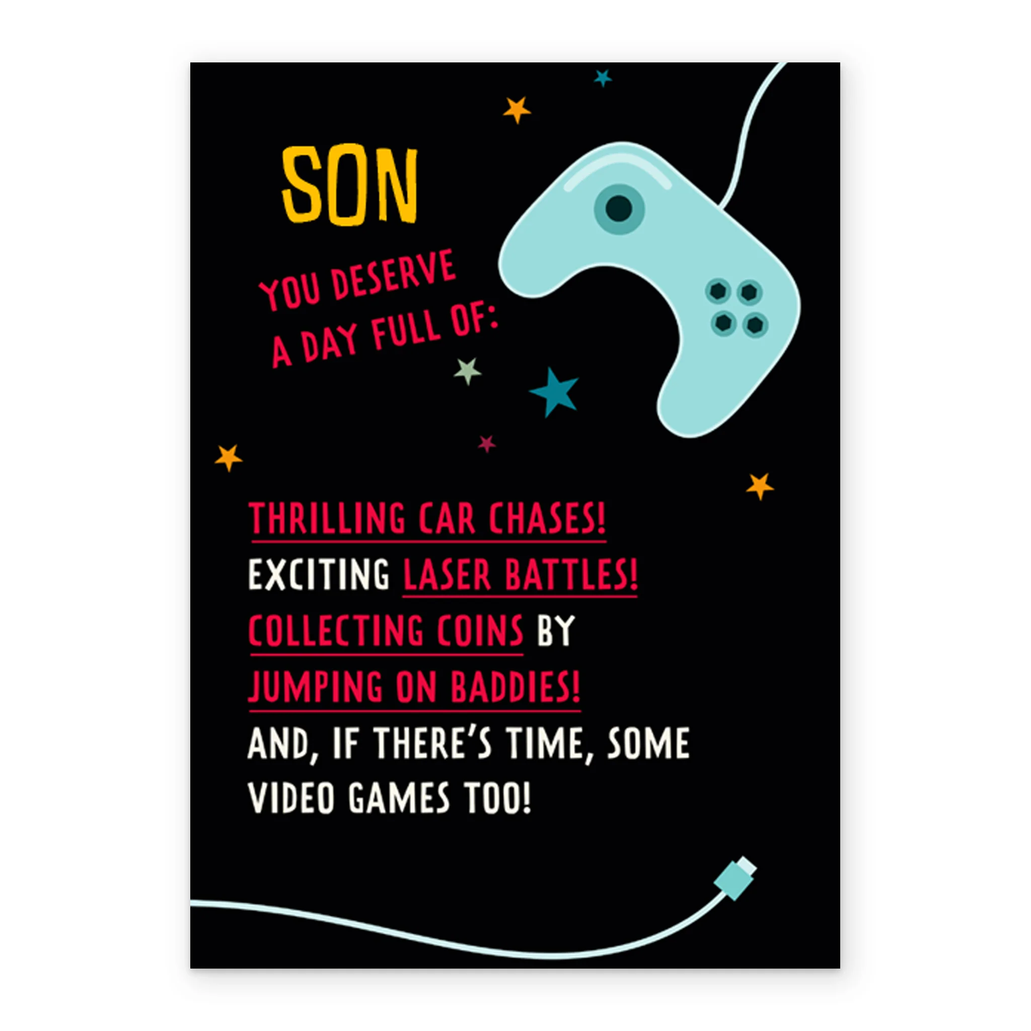 Personalised Game Controller Son Birthday Card - Image 2