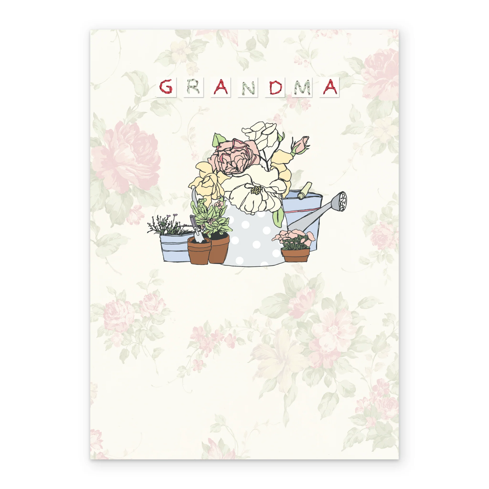 Personalised Garden Flowers Birthday Card For Grandma - Image 2
