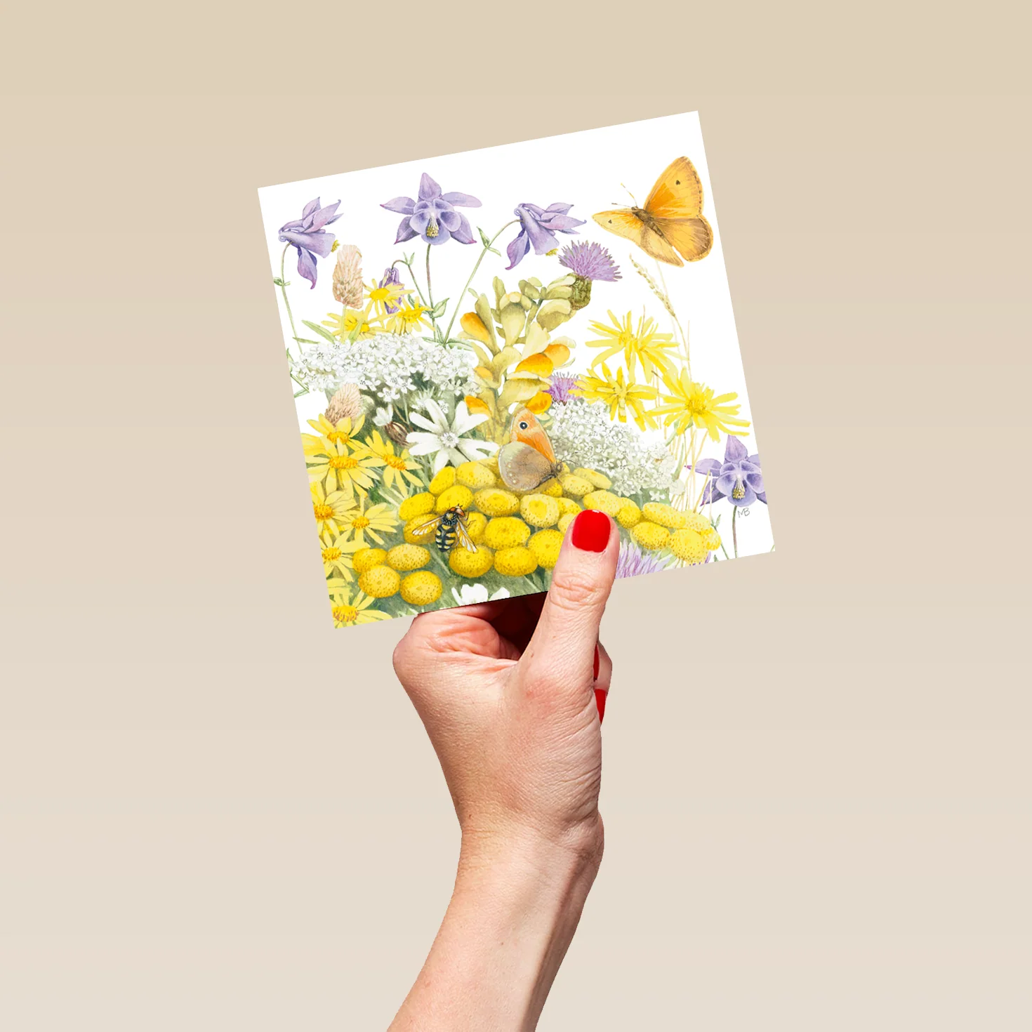 Personalised Garden Plants & Butterflies Easter Card - Image 5