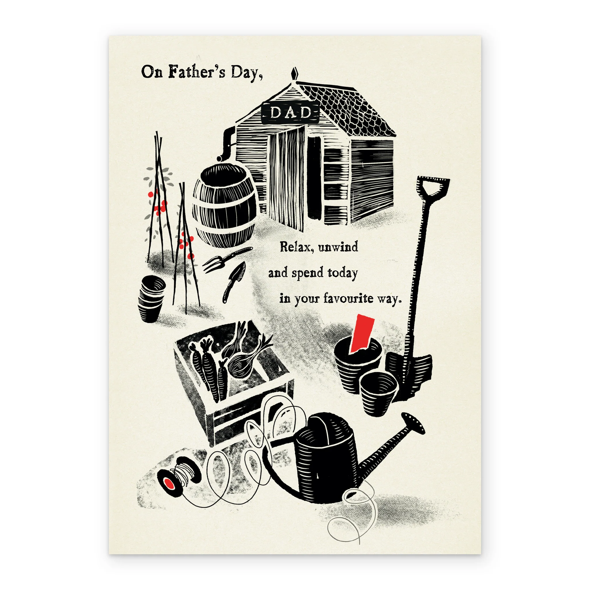 Personalised Gardening Illustration Father's Day Card - Image 2