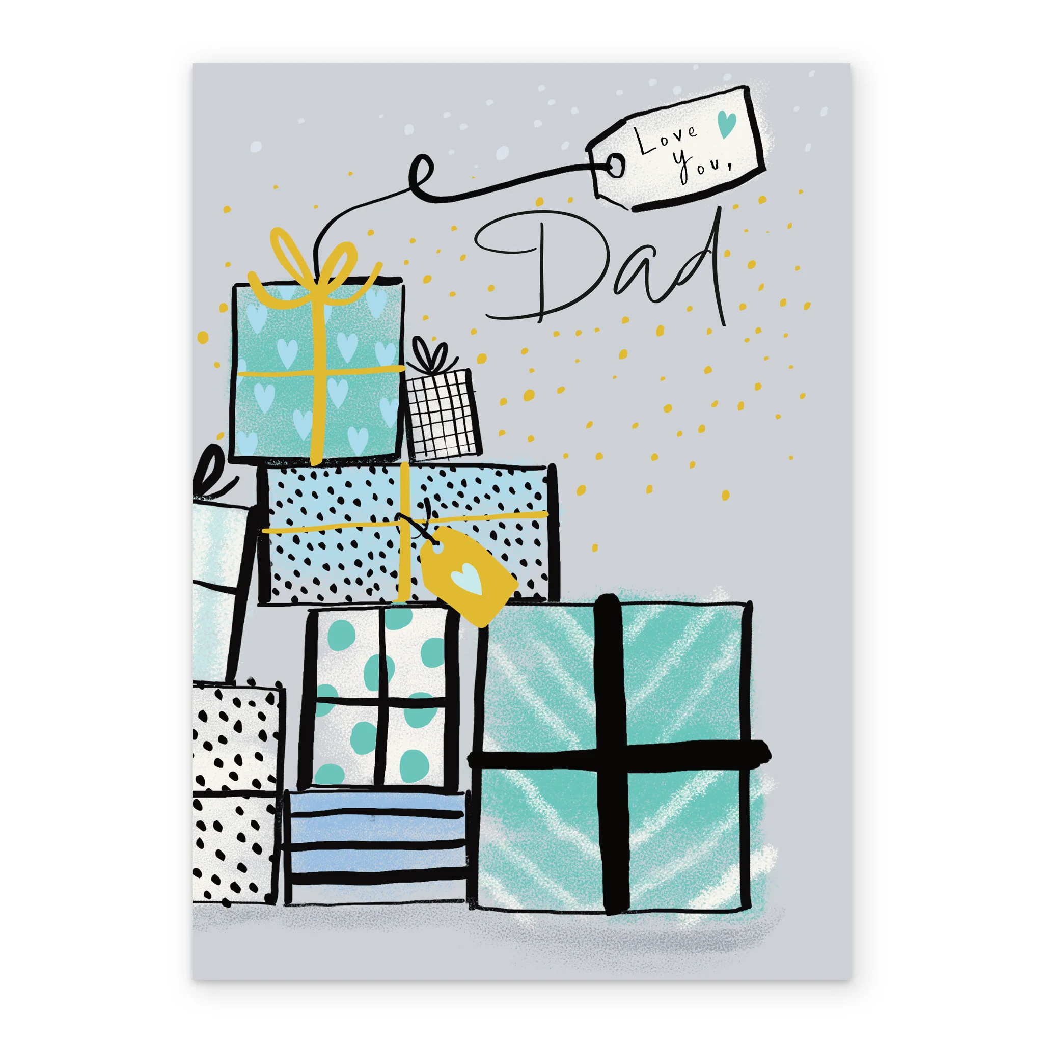 Personalised Gifts & Stars Birthday Card For Dad - Image 2
