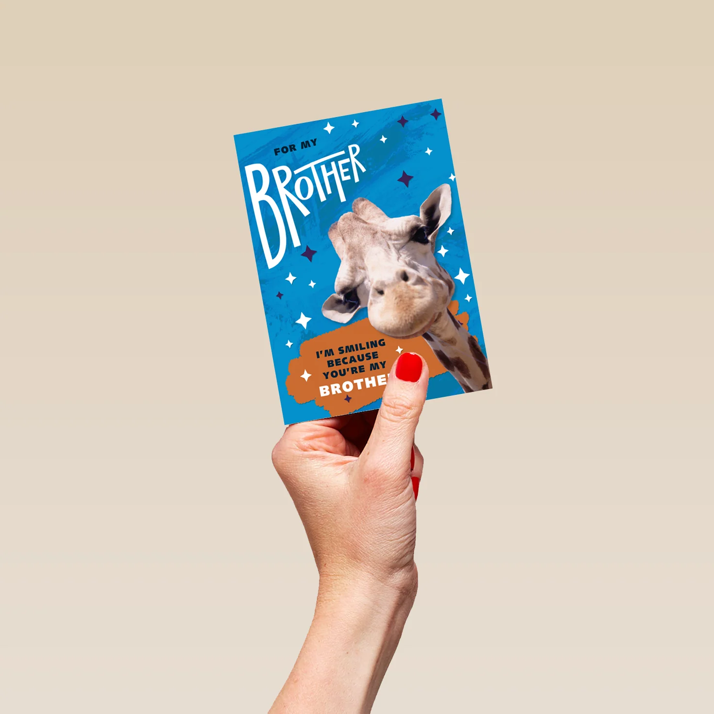 Personalised Giraffe Brother Birthday Card - Image 4