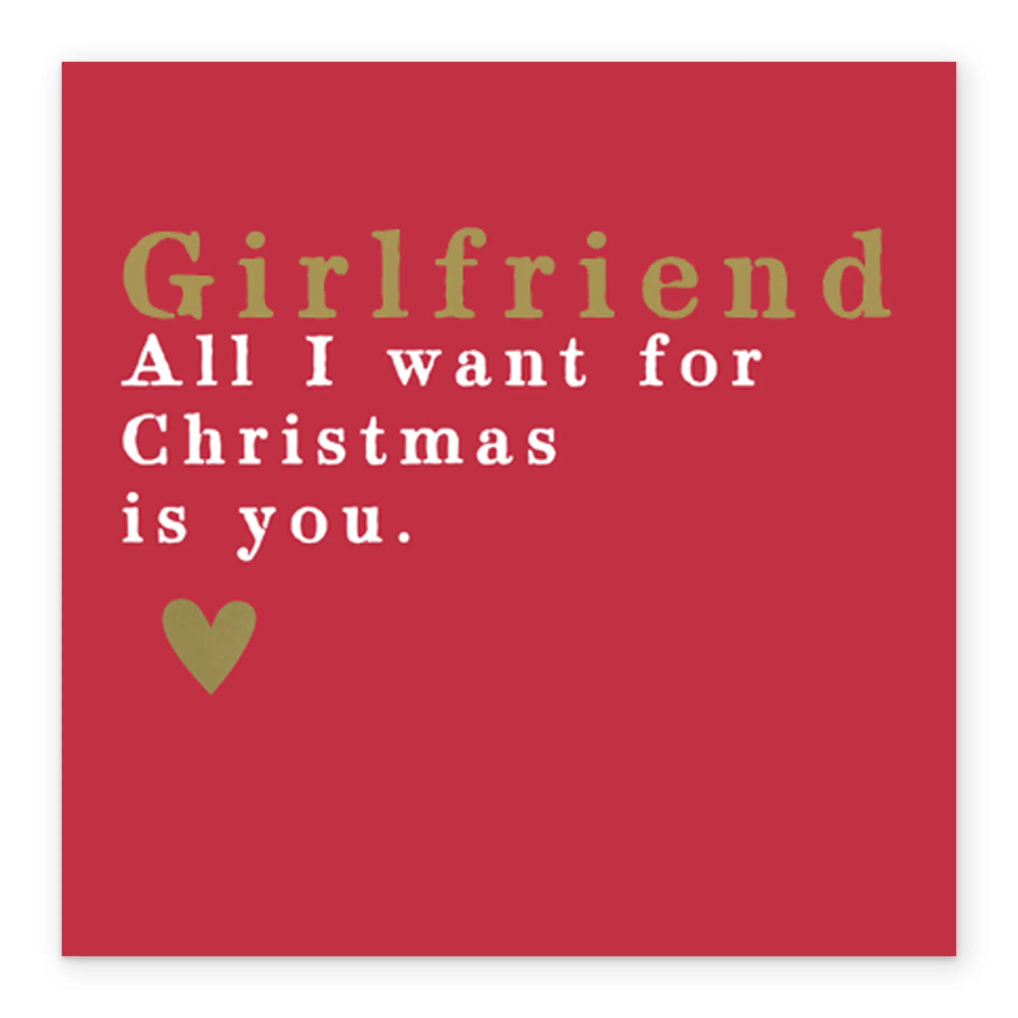 Personalised Girlfriend All I Want Christmas Card - Image 2