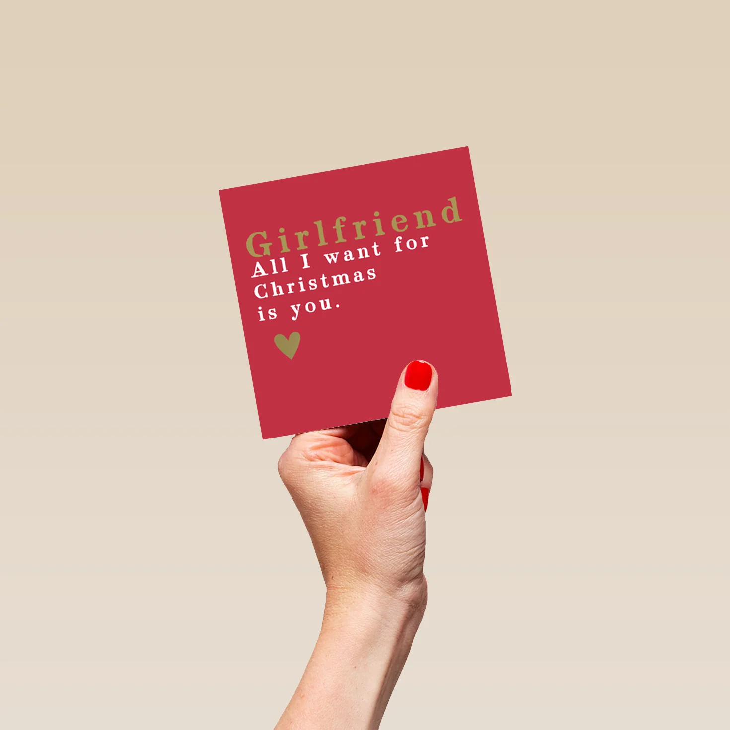 Personalised Girlfriend All I Want Christmas Card - Image 4