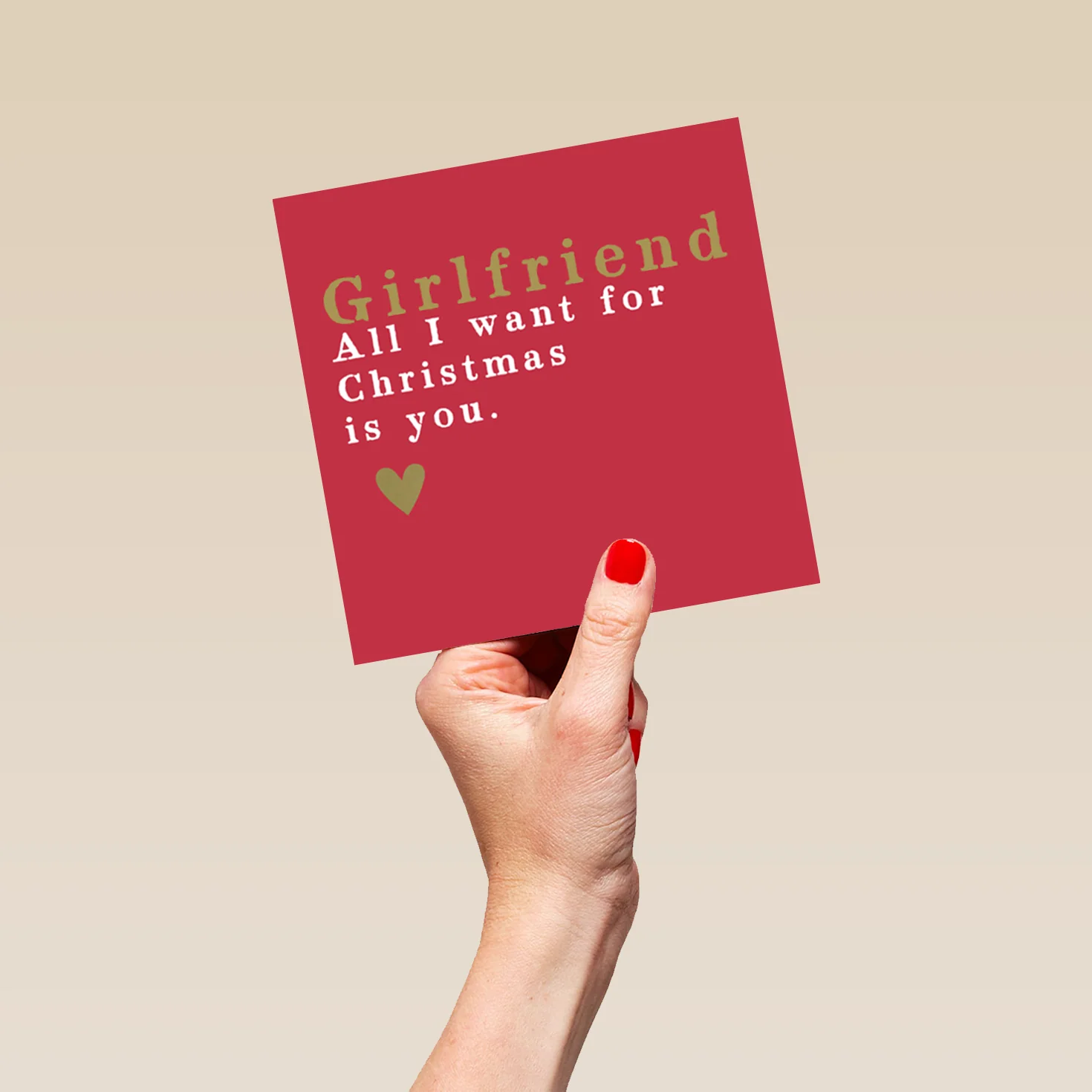 Personalised Girlfriend All I Want Christmas Card - Image 5