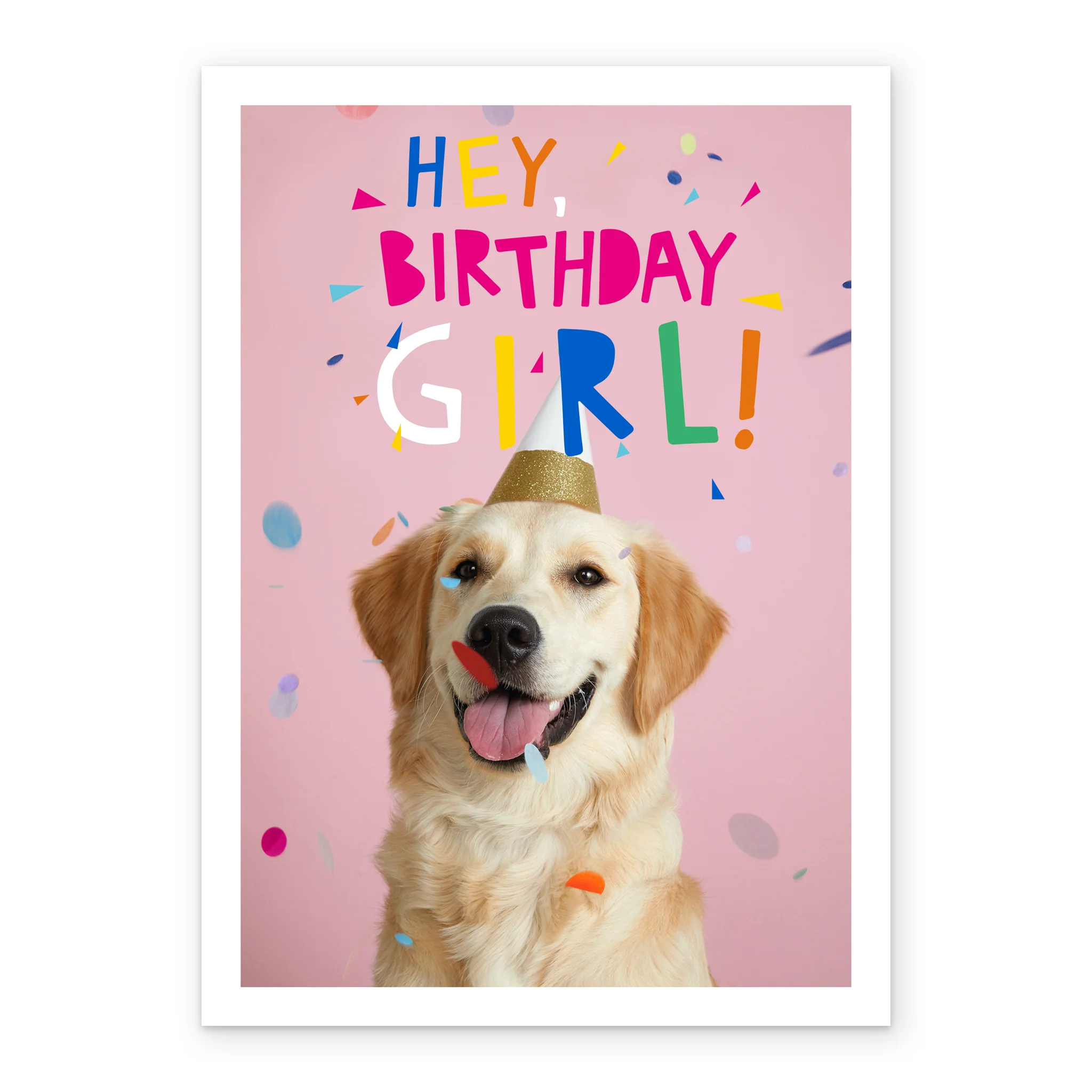 Personalised Girls Birthday Card With Dog - Image 2