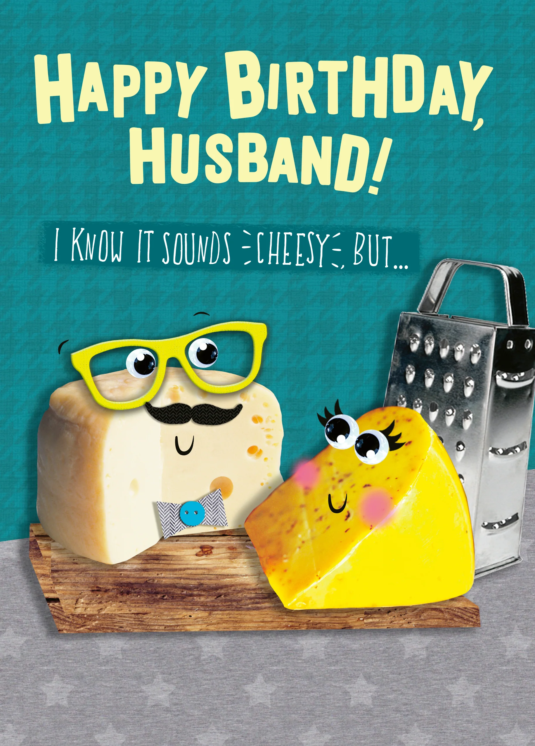 Personalised Googly Eyes Husband Card