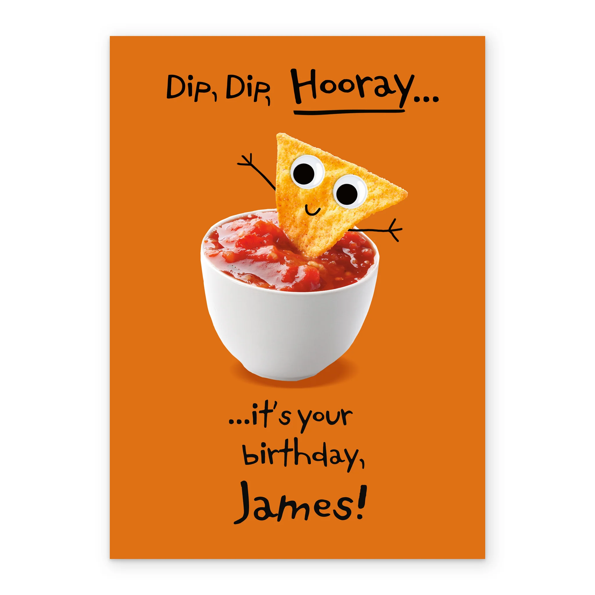 Personalised Googly Grub 'Nacho & Dip' Birthday Card - Image 2