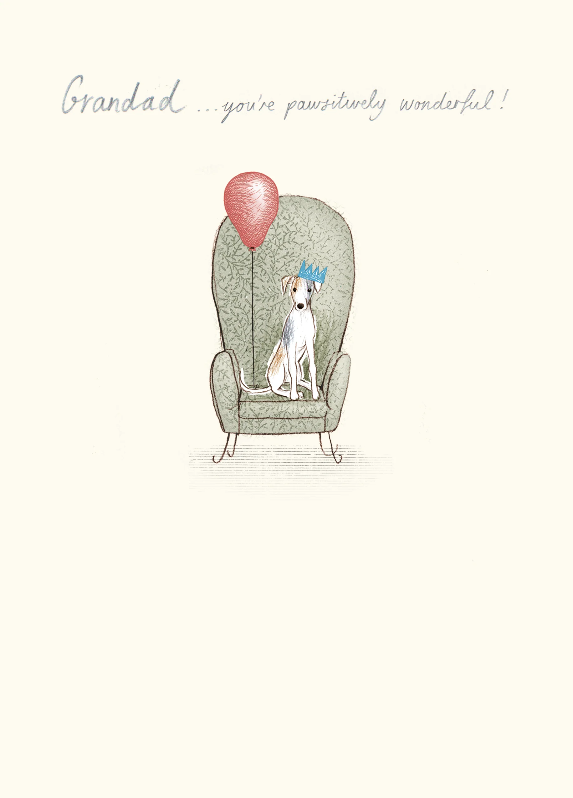 Personalised Grandad Cute Dog Birthday Card