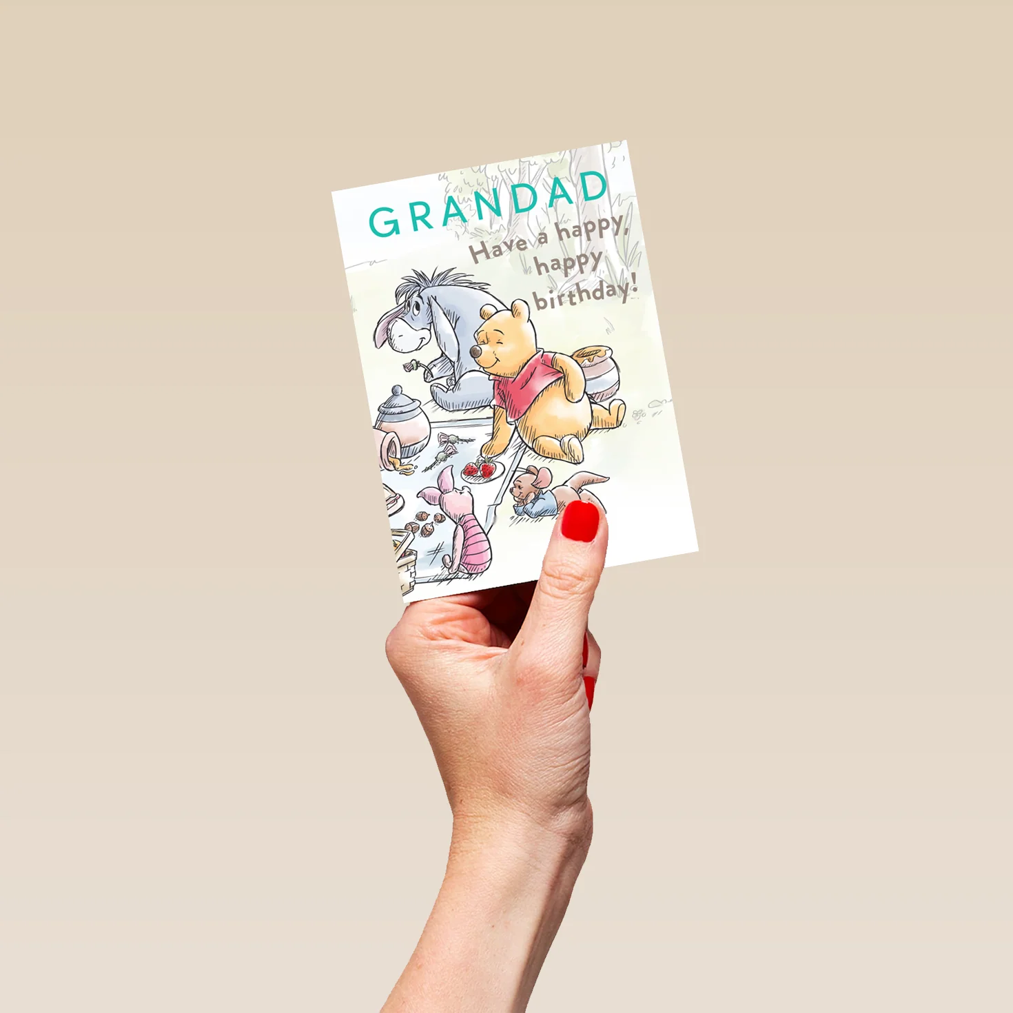 Personalised Grandad Winnie the Pooh Birthday Card - Image 4