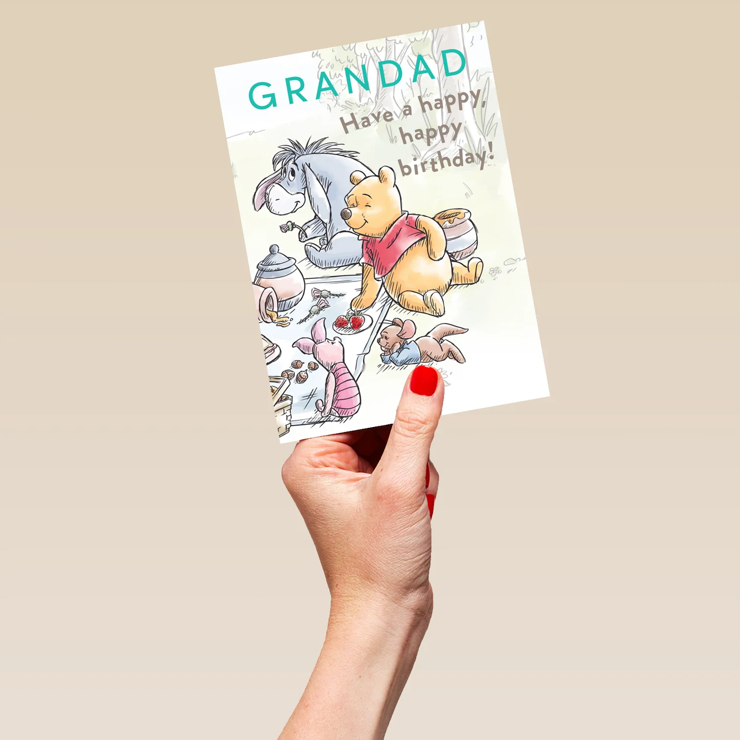 Personalised Grandad Winnie the Pooh Birthday Card - Image 5