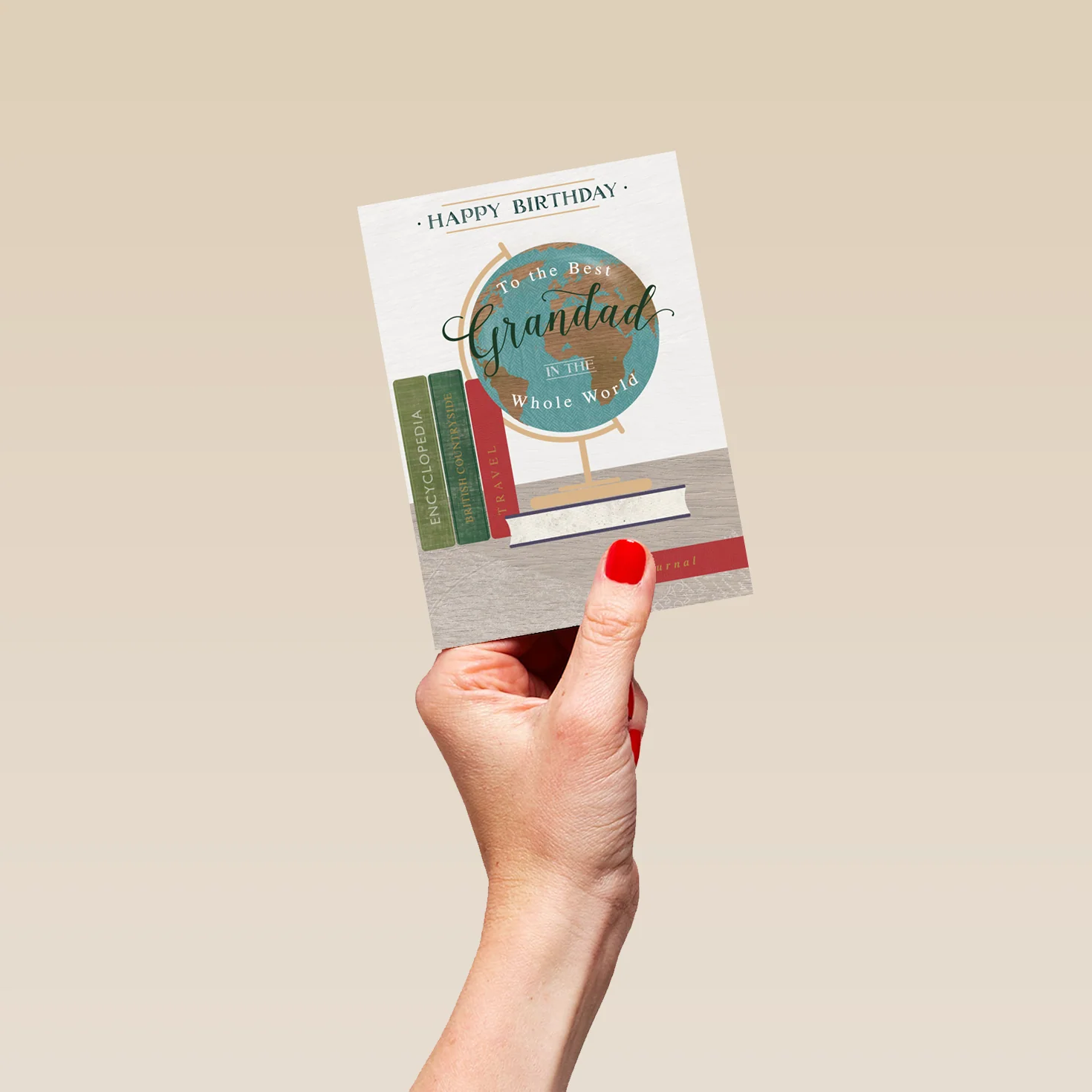 Personalised Grandad World Globe Birthday Card - Image 4