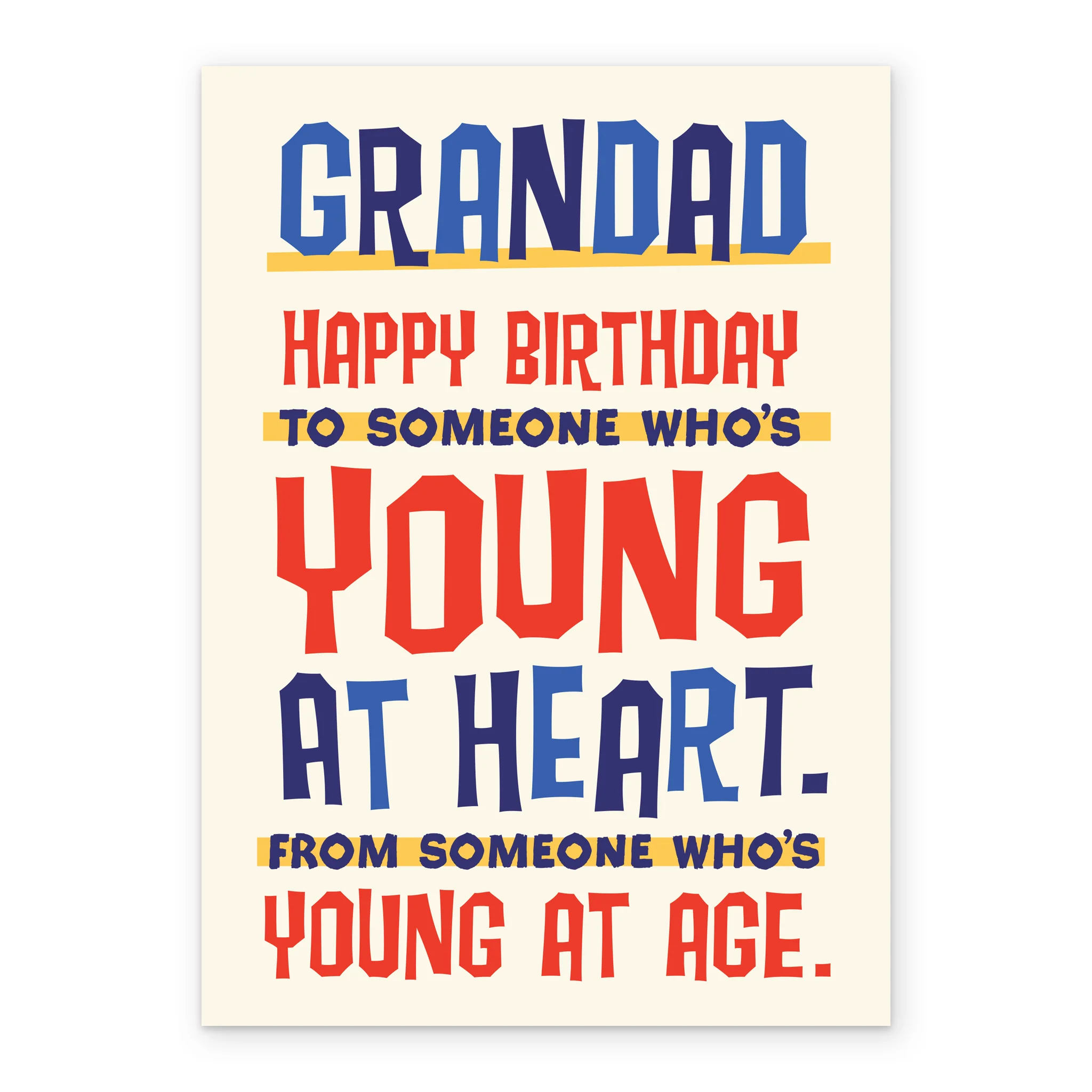 Personalised Grandad Young At Heart Birthday Card - Image 2