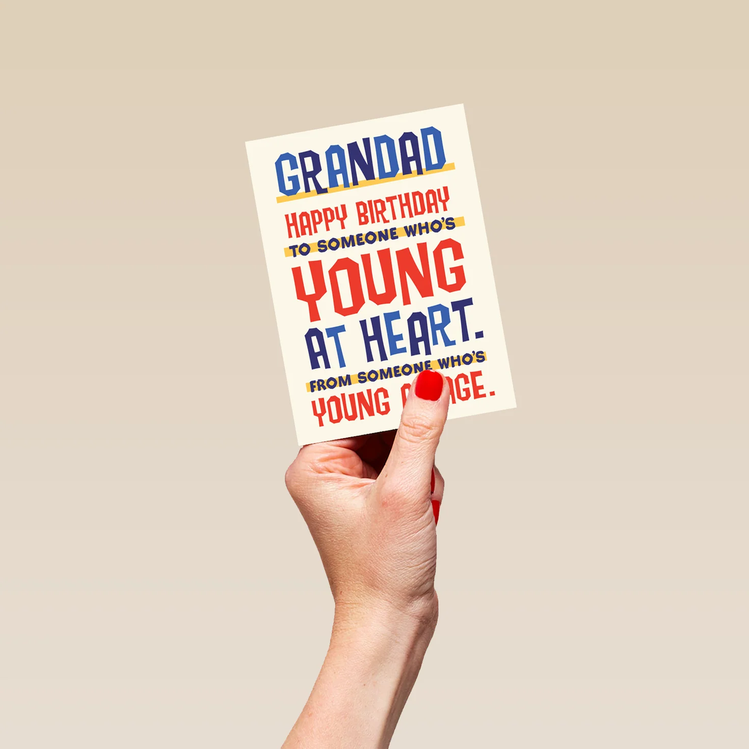 Personalised Grandad Young At Heart Birthday Card - Image 4