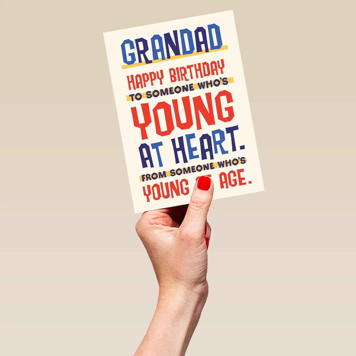 Personalised Grandad Young At Heart Birthday Card - Image 5