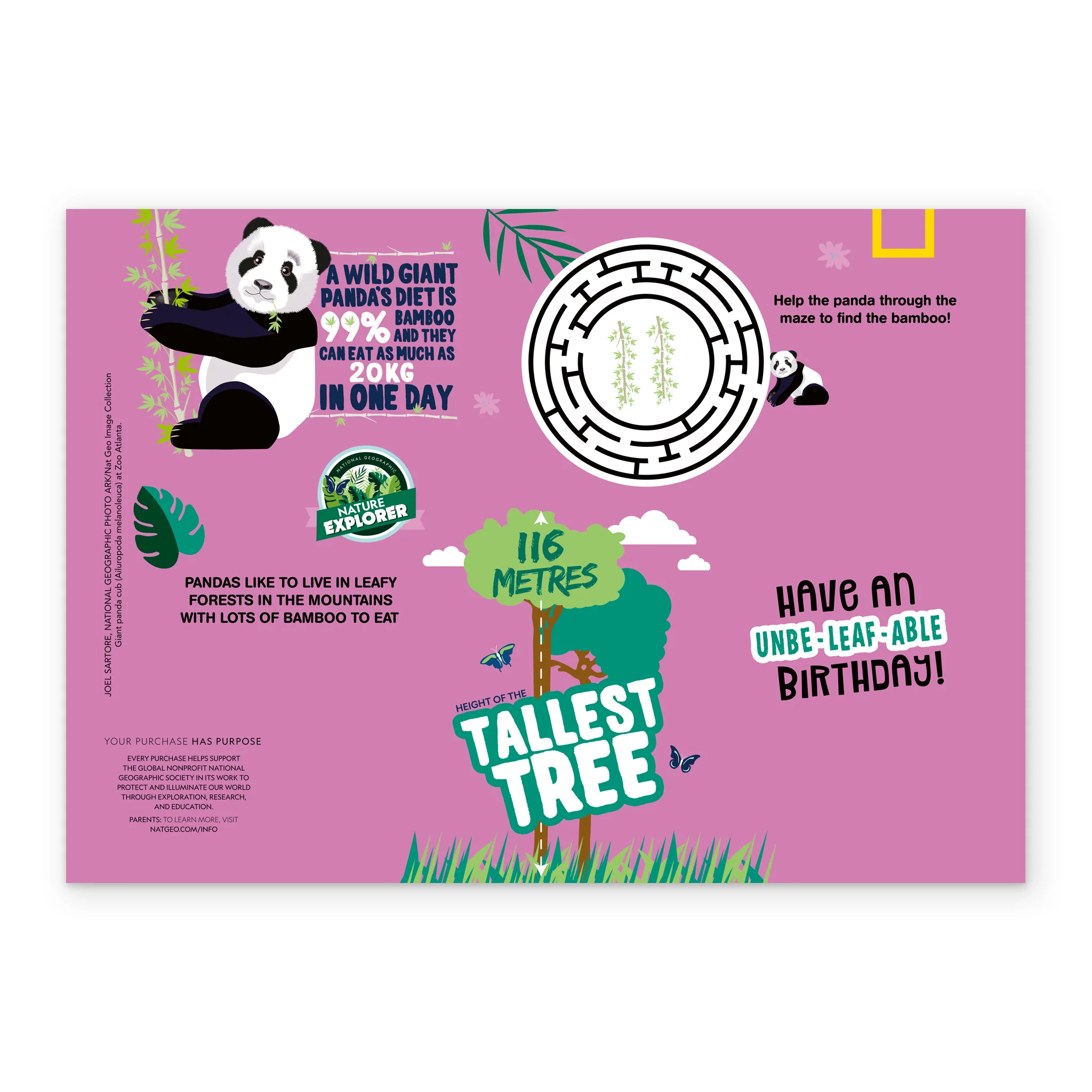Personalised Granddaughter You're Amazing National Geographic Birthday Card - Image 3