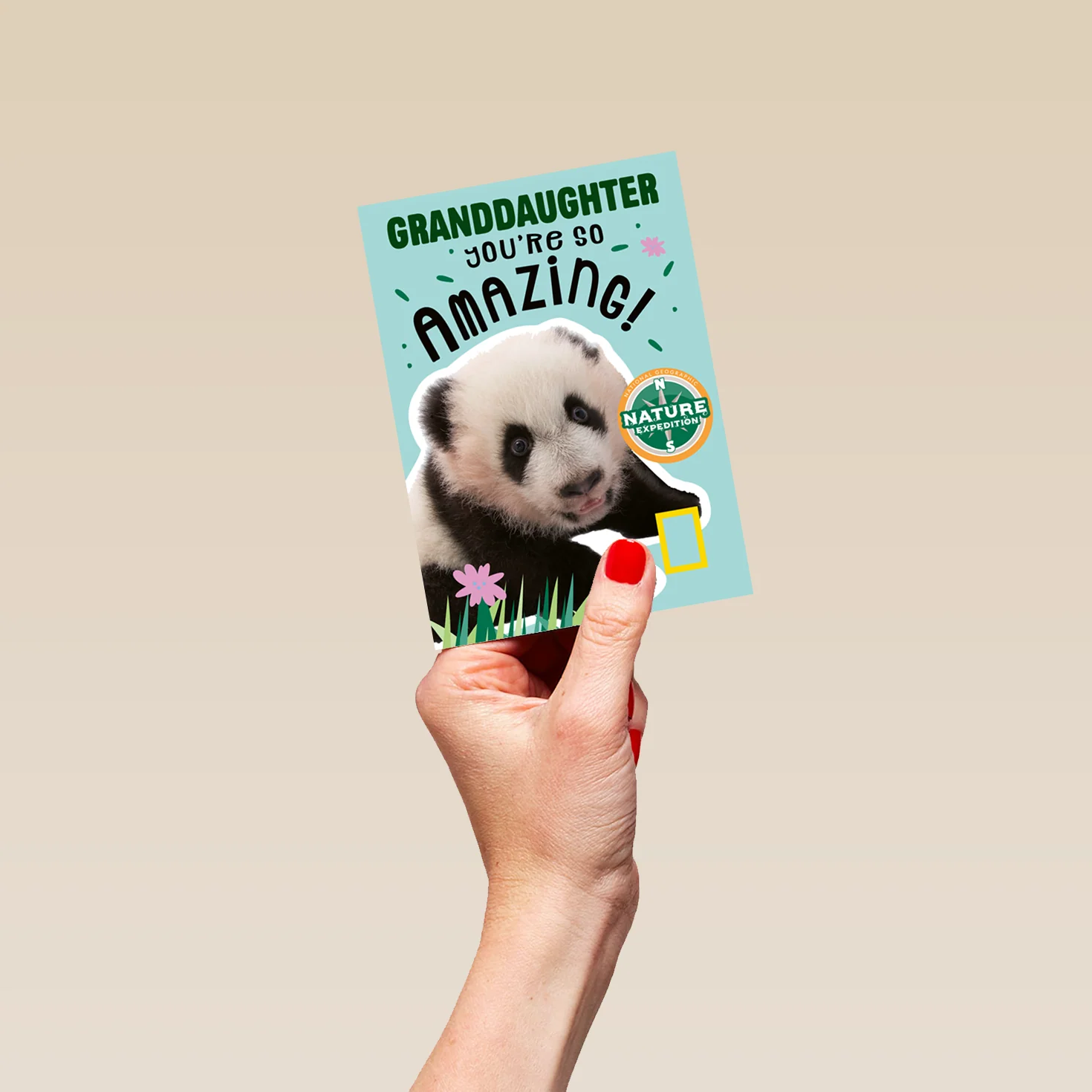 Personalised Granddaughter You're Amazing National Geographic Birthday Card - Image 4