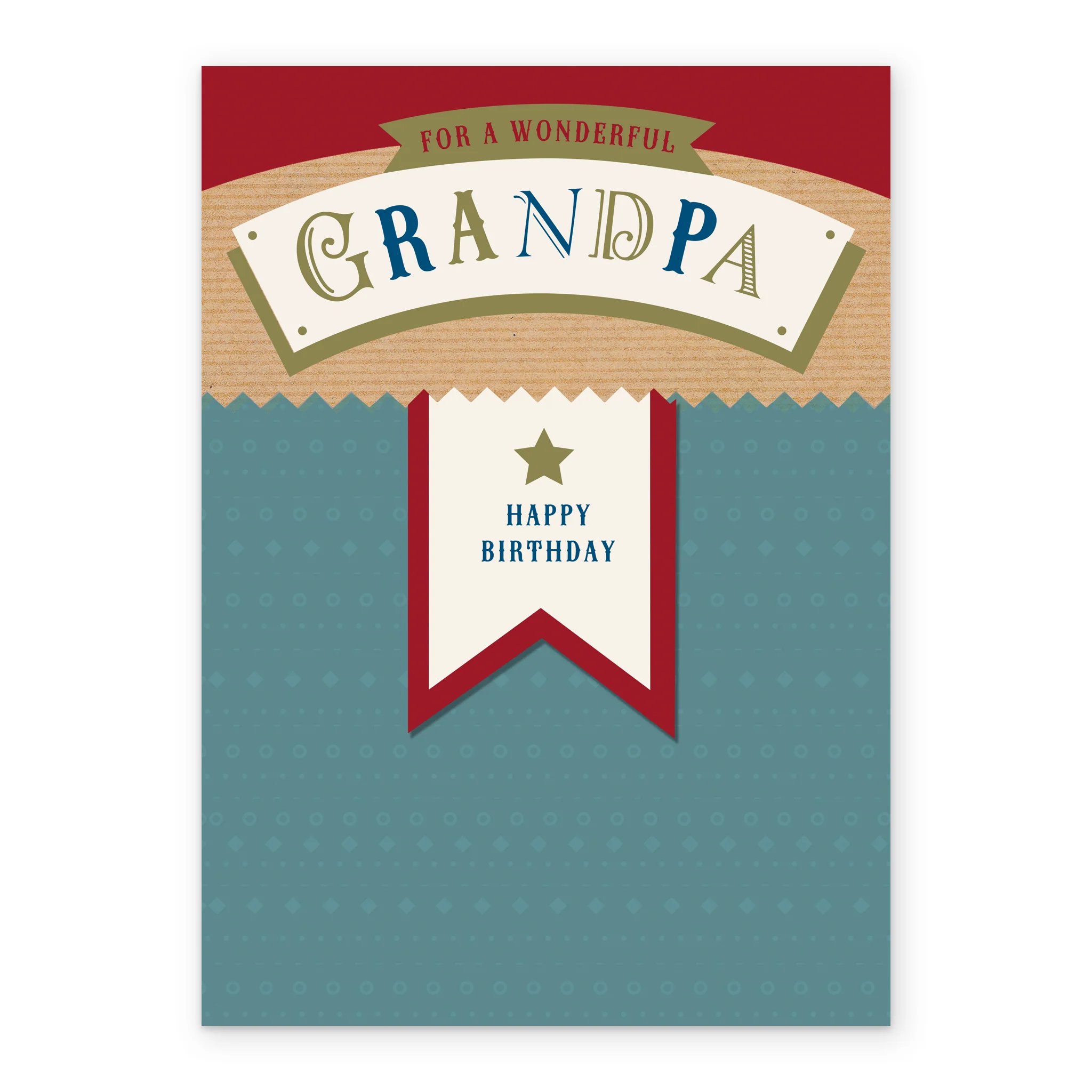 Personalised Grandpa Classic Text Birthday Card - Image 2