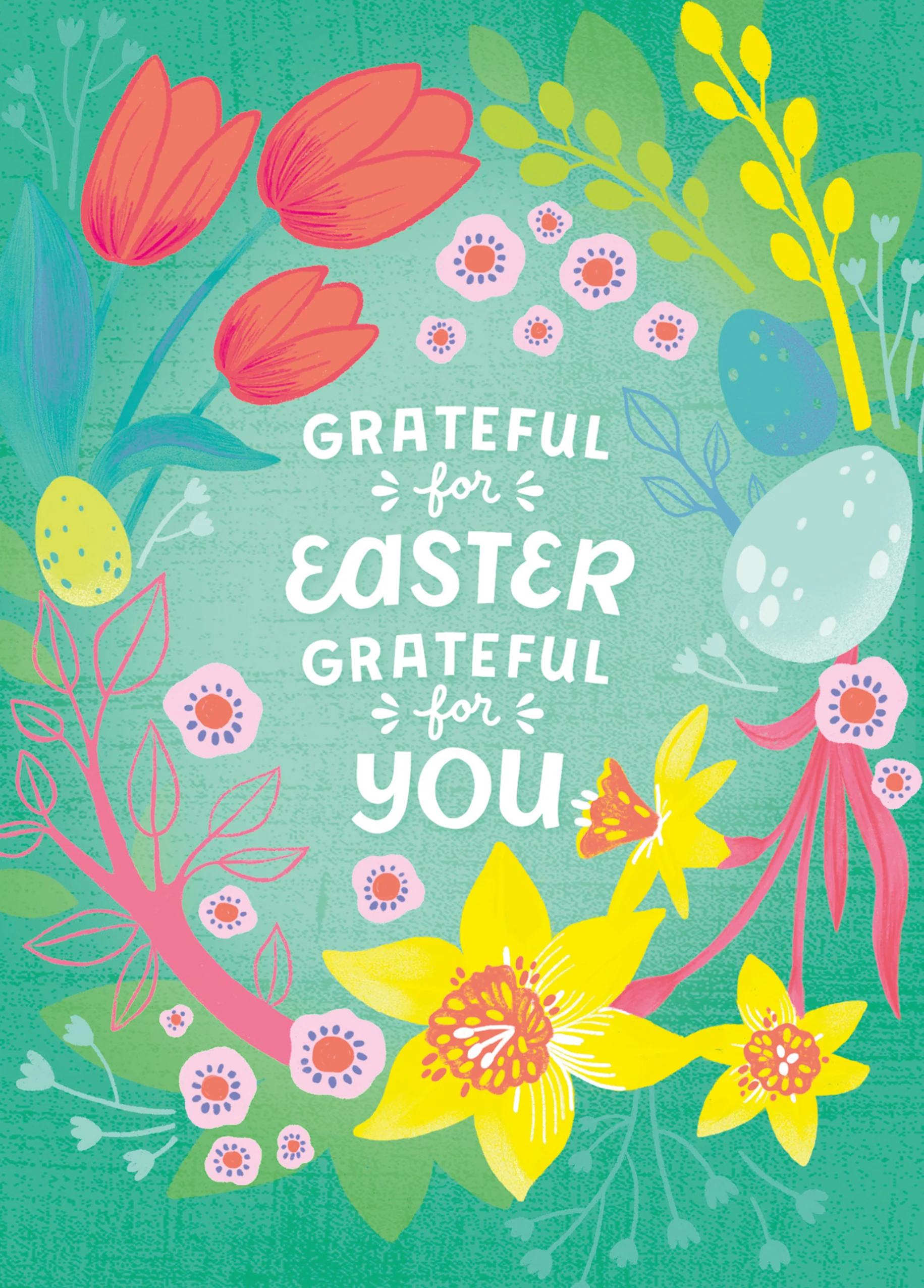 Personalised 'Grateful For You' Easter Card