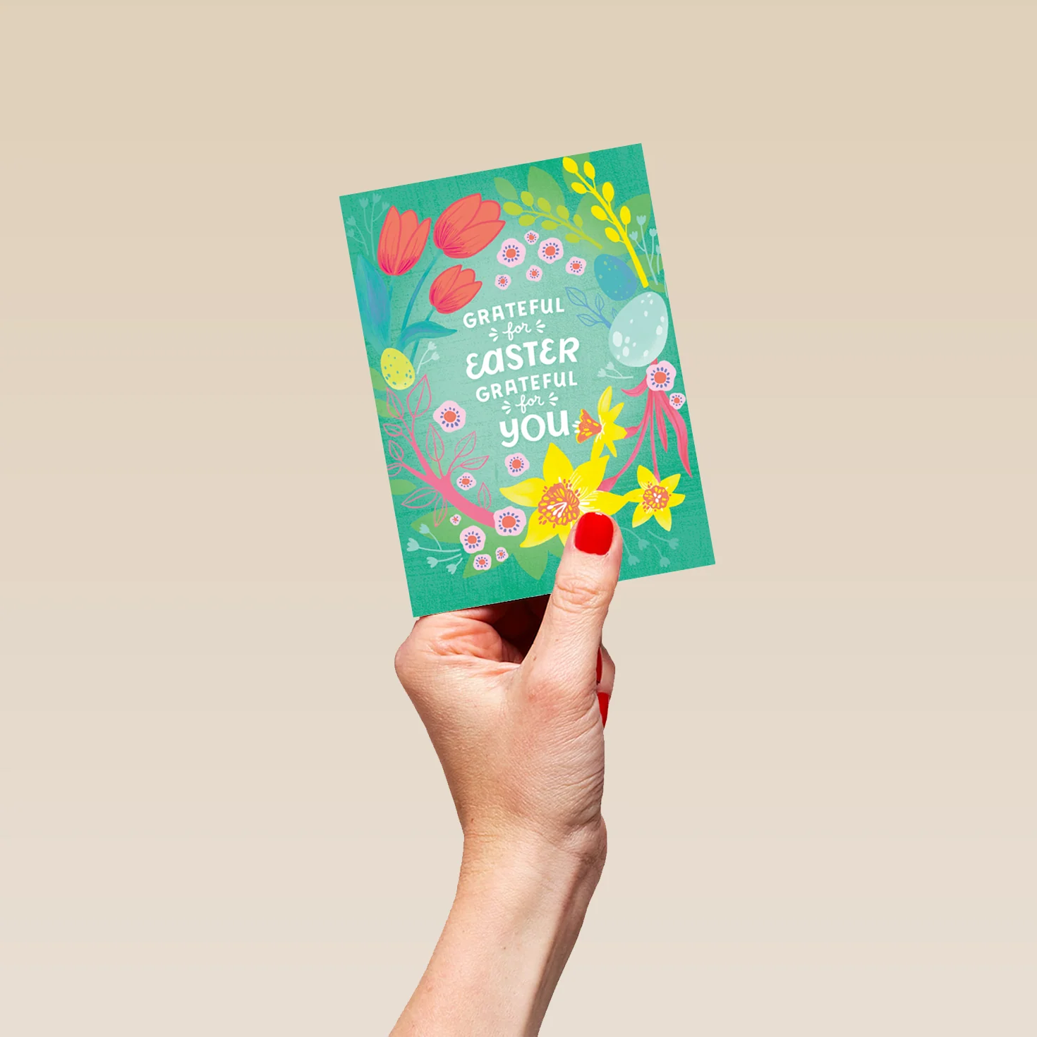 Personalised 'Grateful For You' Easter Card - Image 4