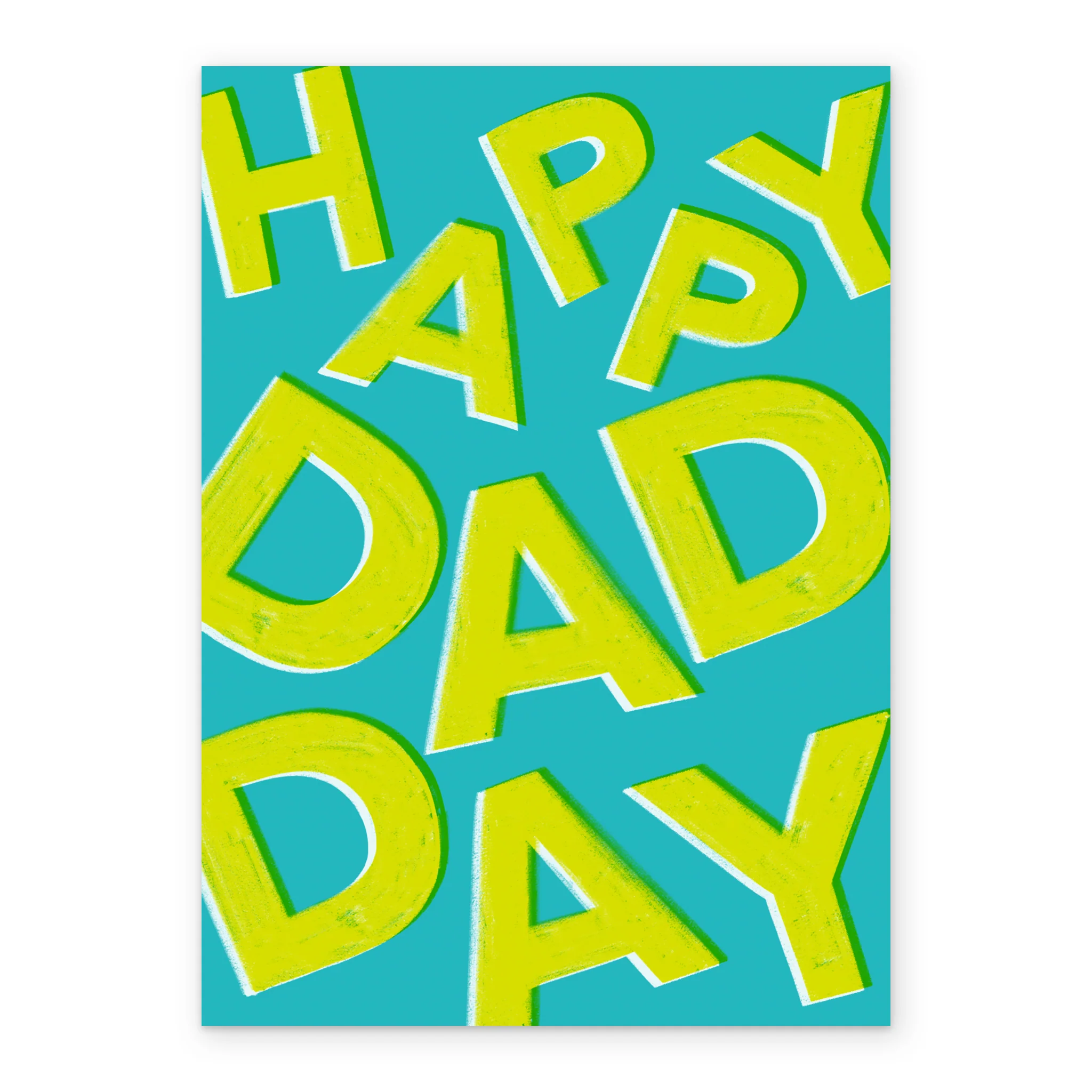 Personalised Green 'Happy Dad Day' Father's Day Card - Image 2