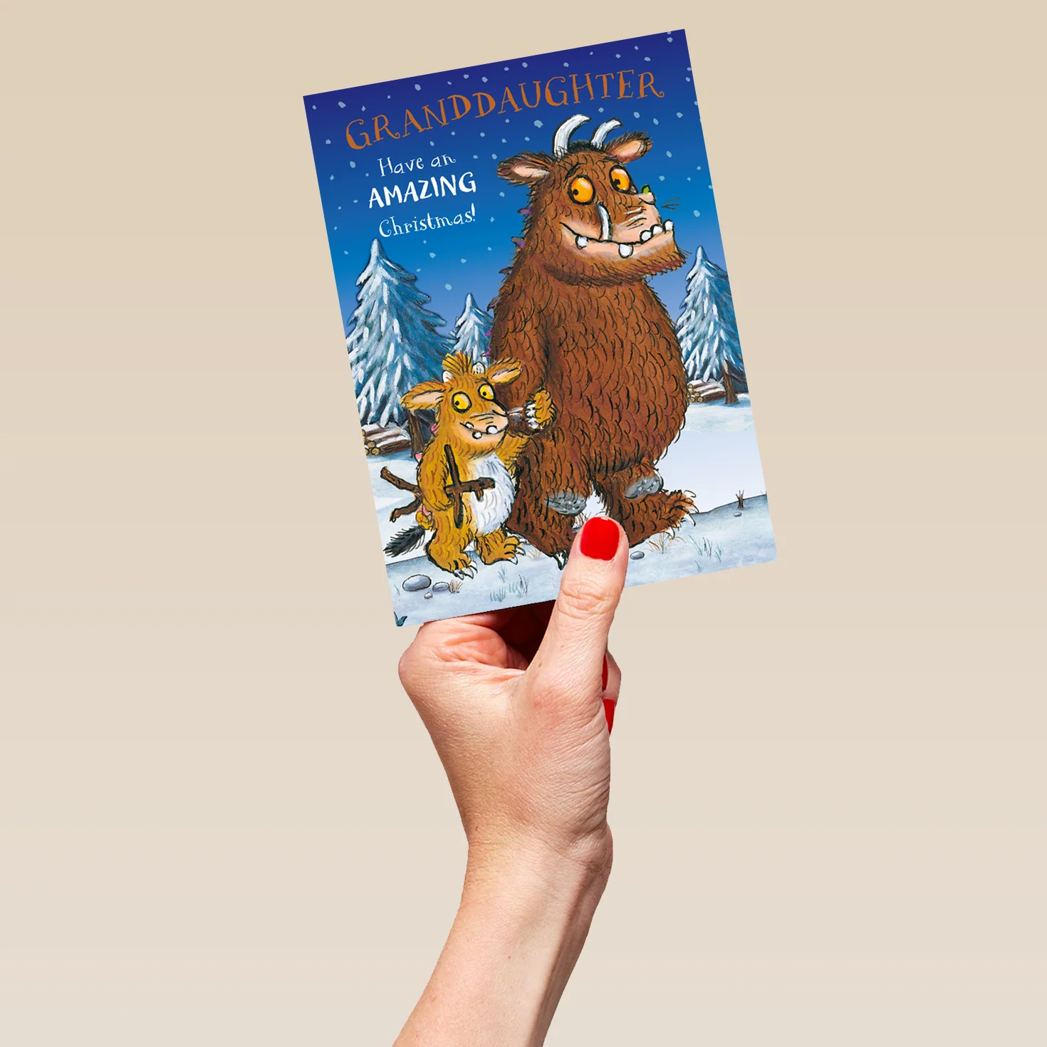 Personalised Gruffalo's Child Christmas Card for Granddaughter - Image 5