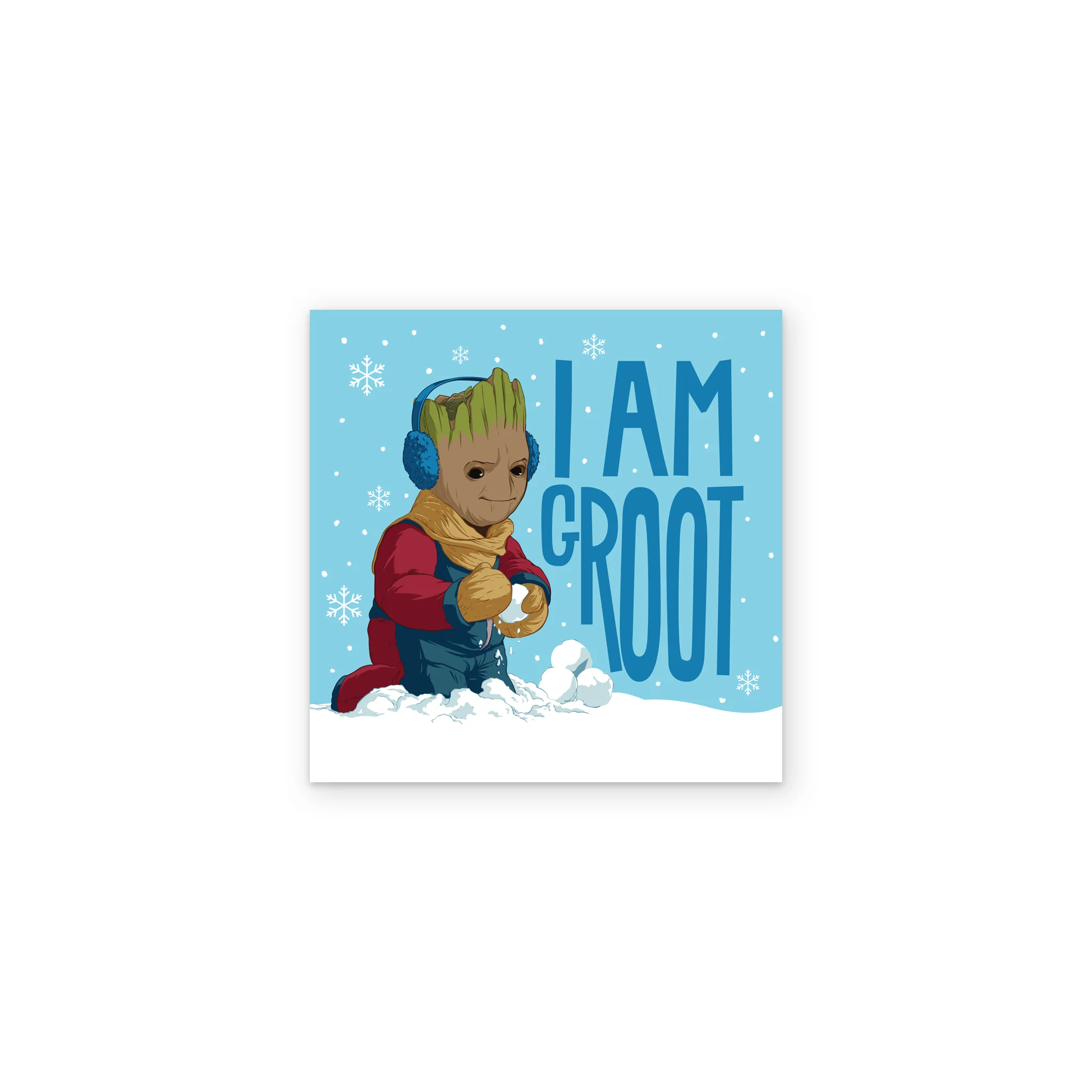 Personalised Guardians of the Galaxy 'I Am Groot' Christmas Card - Image 2